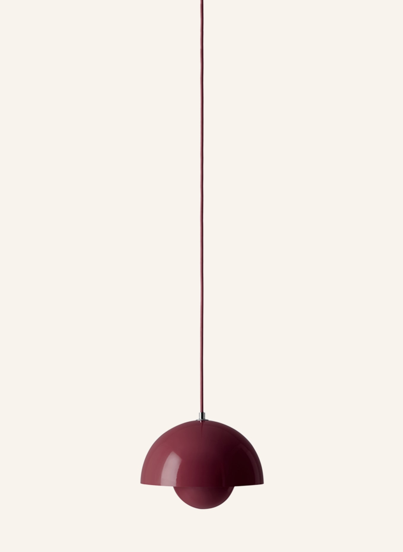 &Tradition Pendelleuchte FLOWERPOT VP1: DUNKELROT
