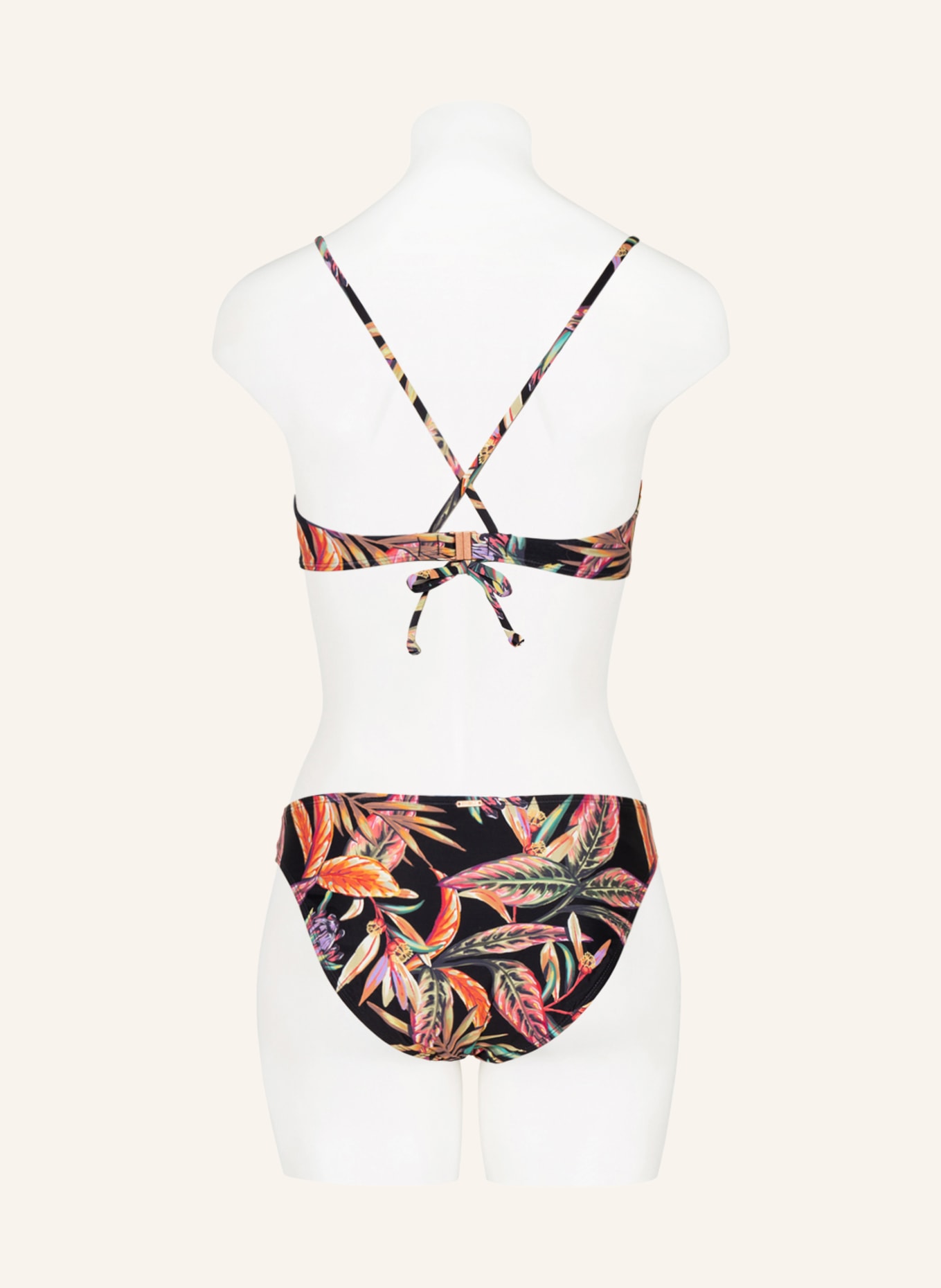 O'NEILL Bralette-Bikini-Top BAAY, Farbe: SCHWARZ/ ROT/ GRÜN (Bild 3)