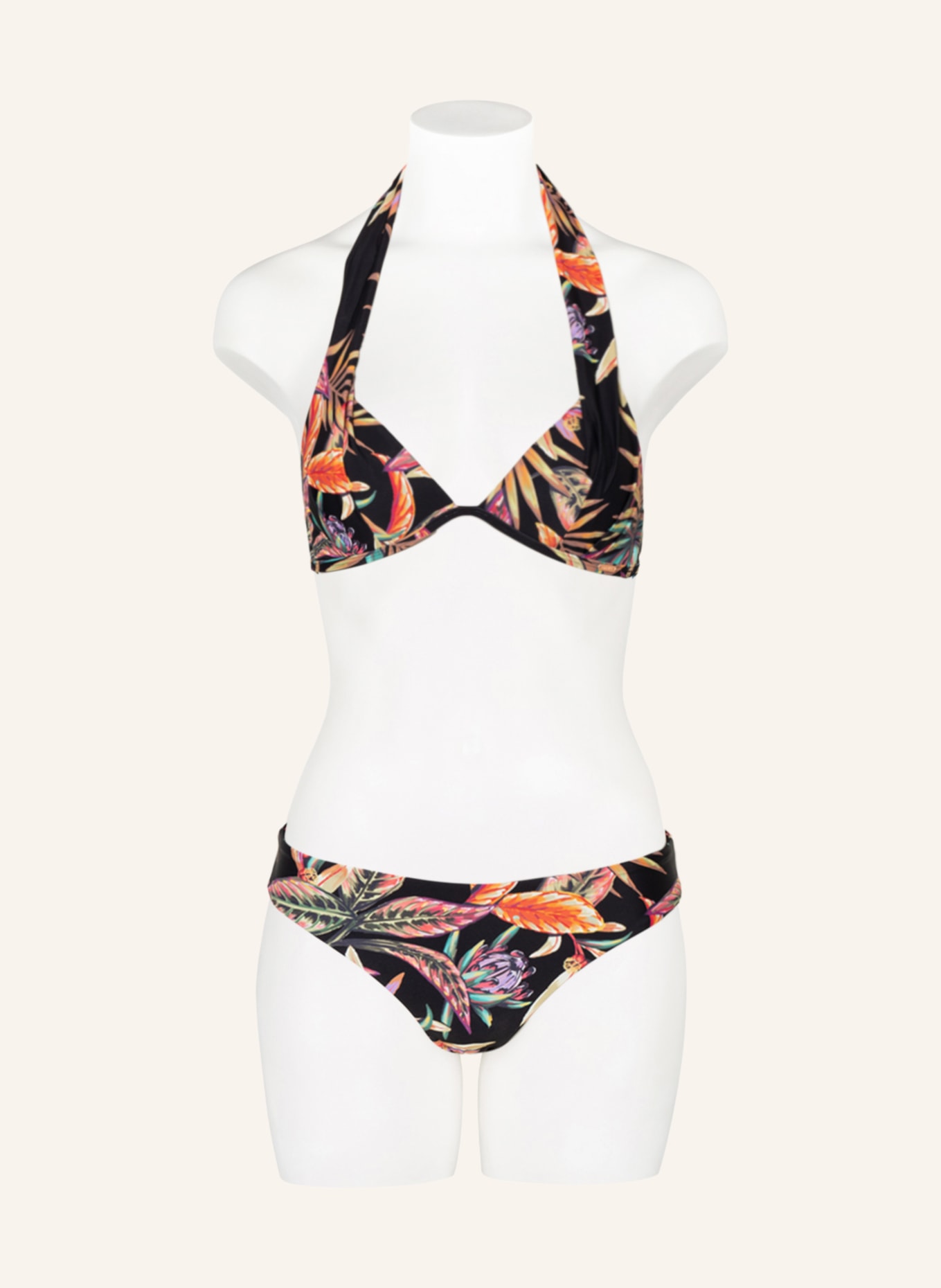 O'NEILL Basic-Bikini-Hose MAOI, Farbe: SCHWARZ/ HELLGRÜN/ HELLGELB (Bild 2)