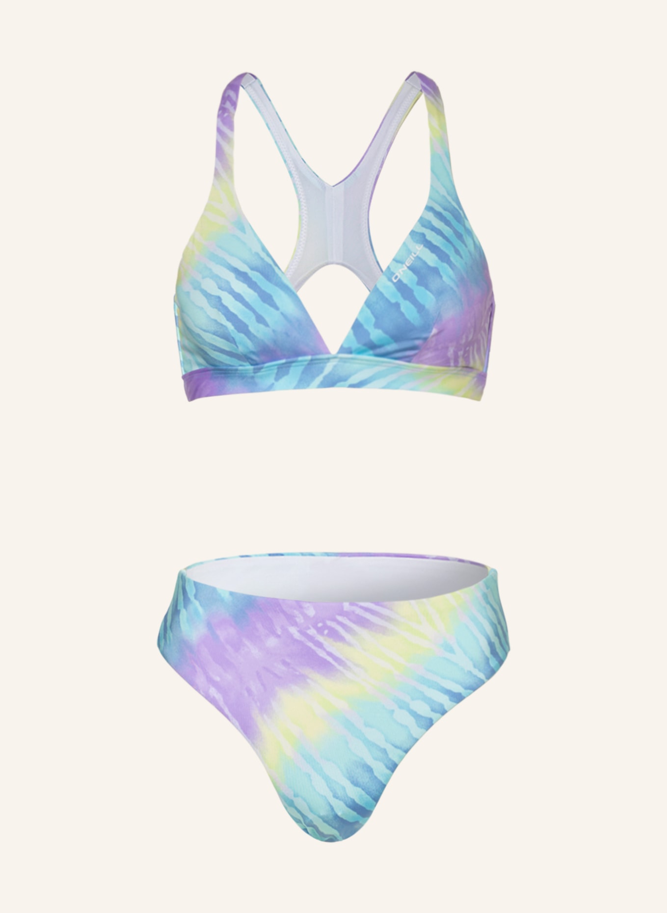 O'NEILL Bralette bikini HYPERFREAK WOW, Color: PURPLE/ TURQUOISE/ YELLOW (Image 1)