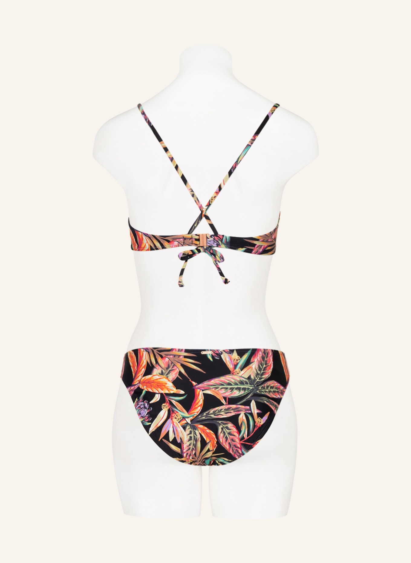 O'NEILL Basic-Bikini-Hose RITA, Farbe: SCHWARZ/ ORANGE/ GRÜN (Bild 3)
