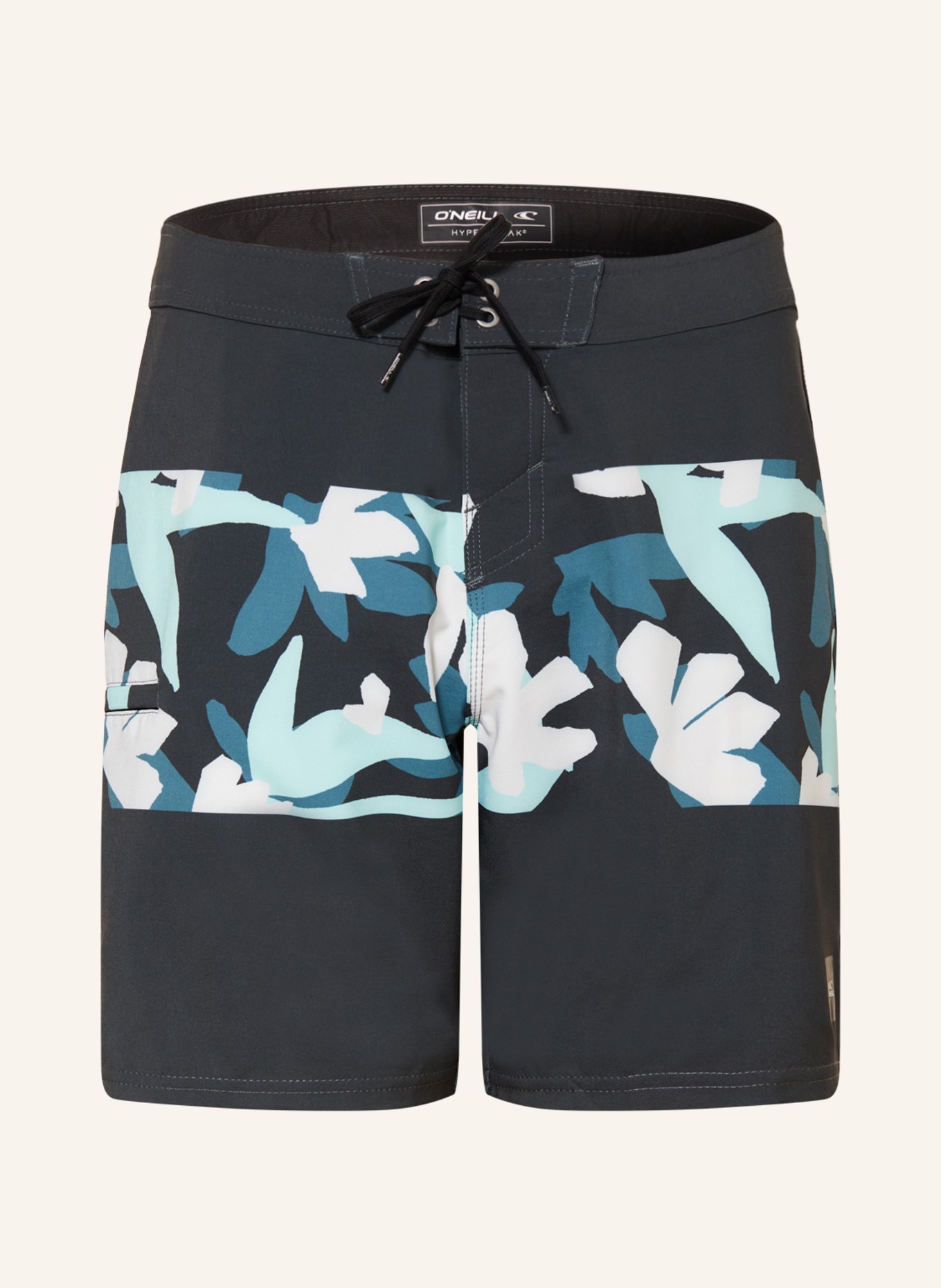 O'NEILL Swim shorts HYPERFREAK CAMORRO 17", Color: KHAKI/ TEAL/ MINT (Image 1)