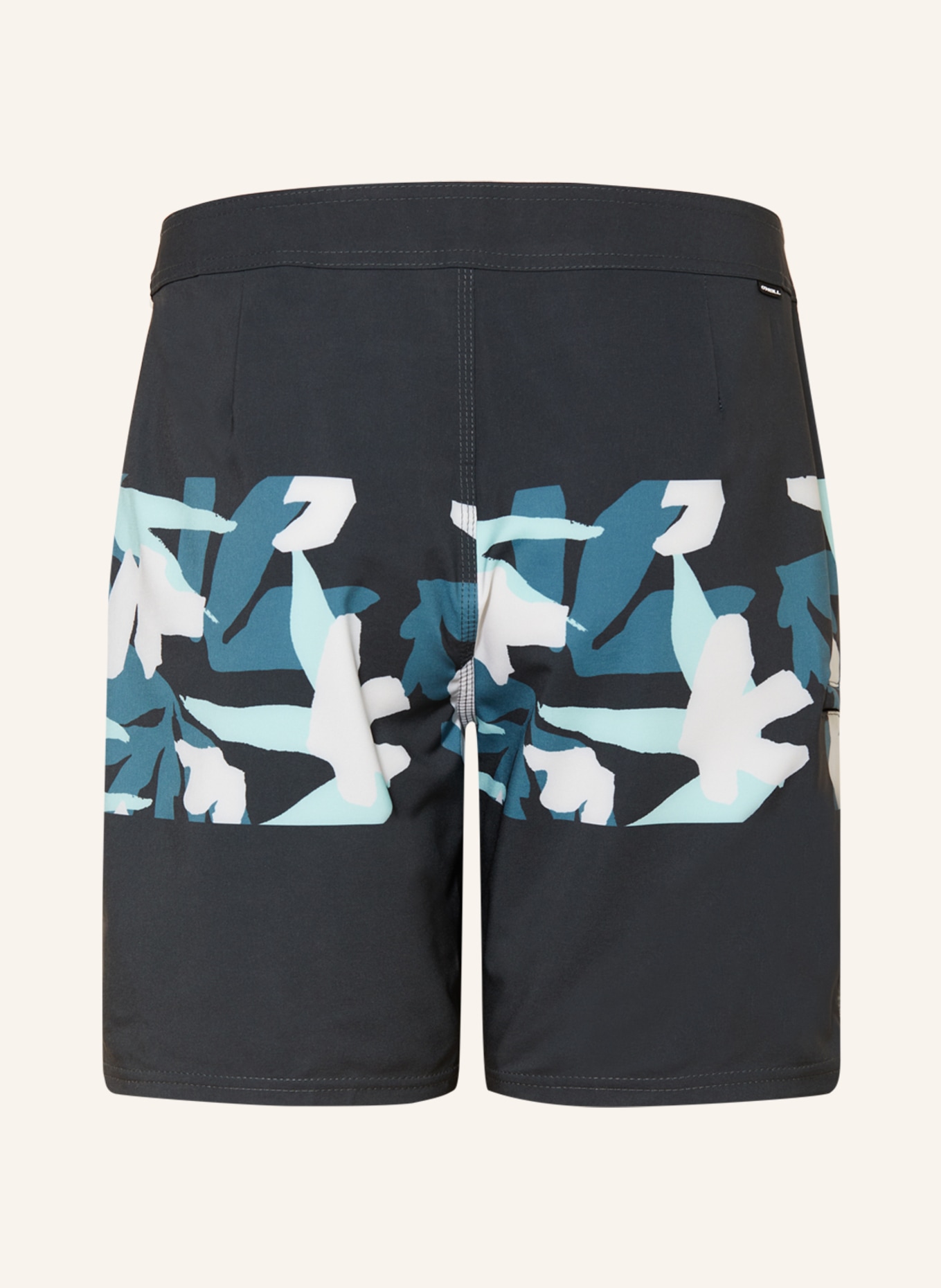 O'NEILL Swim shorts HYPERFREAK CAMORRO 17", Color: KHAKI/ TEAL/ MINT (Image 2)