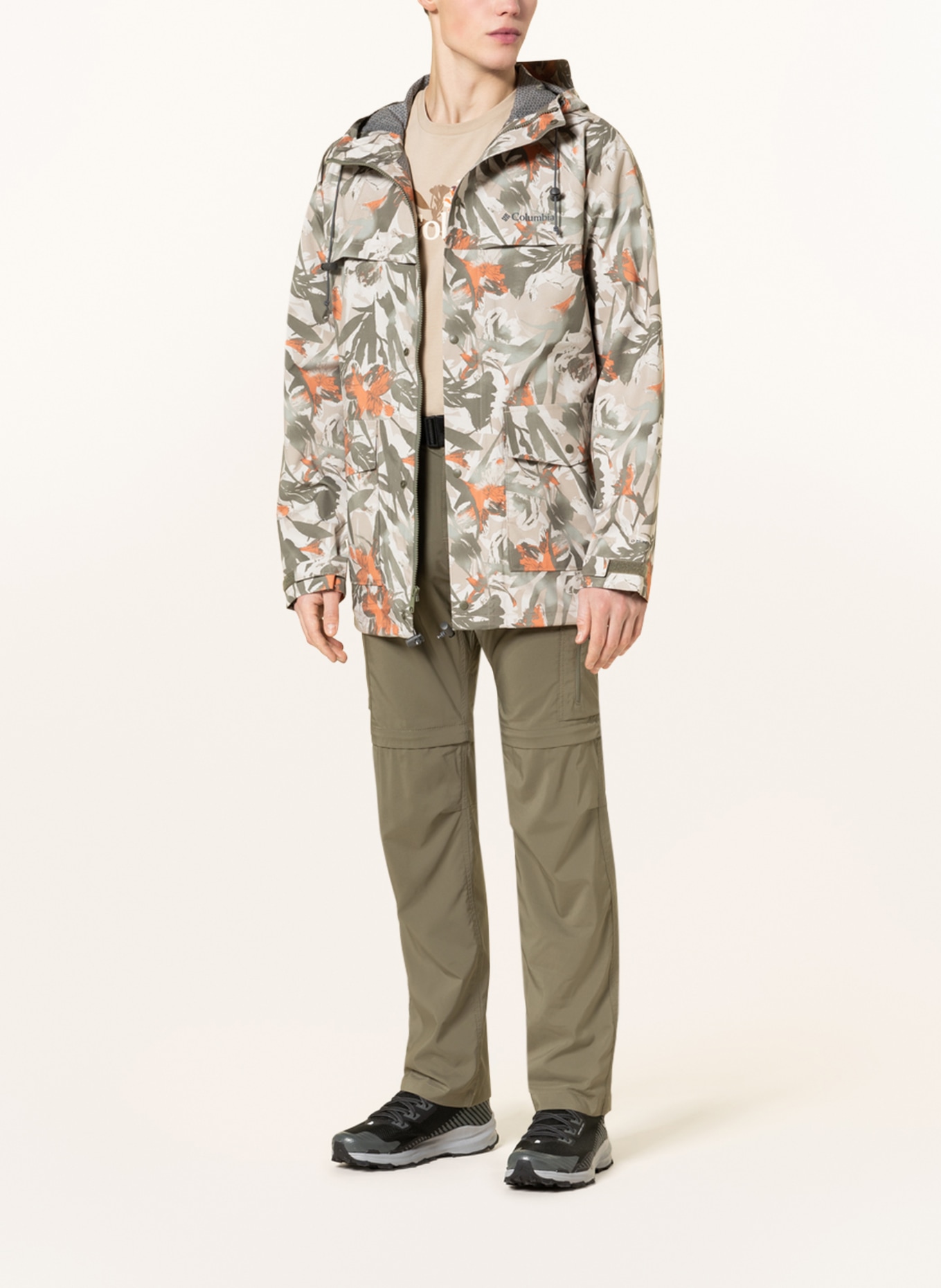 Columbia Outdoor jacket IBEX™ II, Color: BEIGE/ OLIVE/ ORANGE (Image 2)