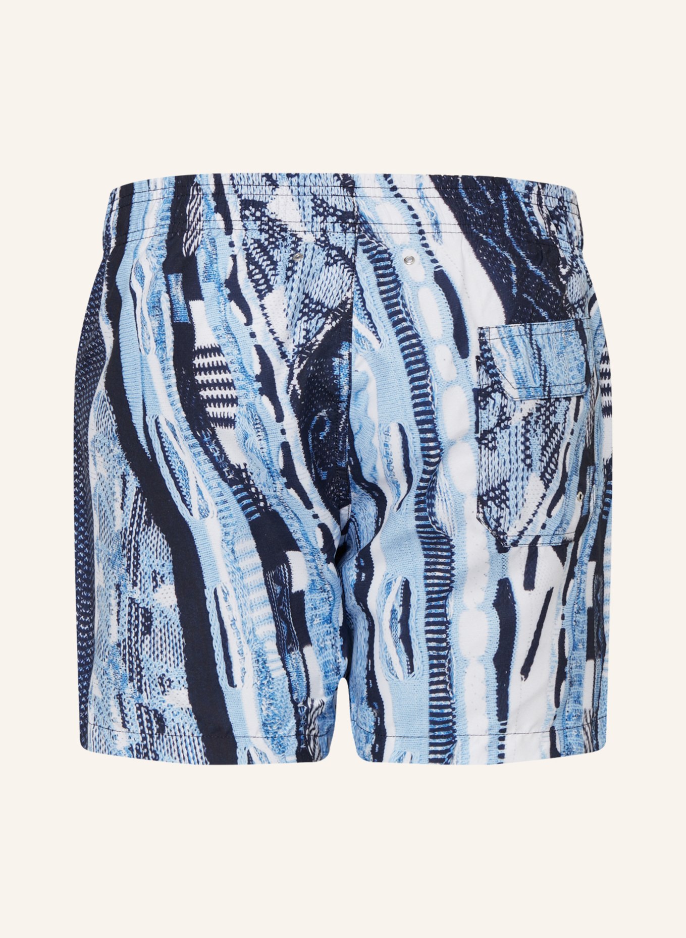 CARLO COLUCCI Swim shorts, Color: DARK BLUE/ LIGHT BLUE/ WHITE (Image 2)