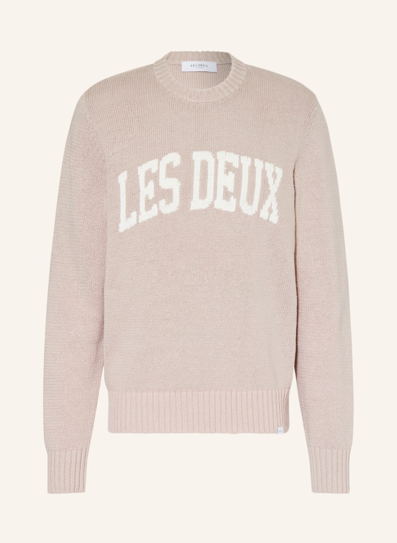 LES DEUX Sweater CRANE with linen, Color: TAUPE (Image 1)