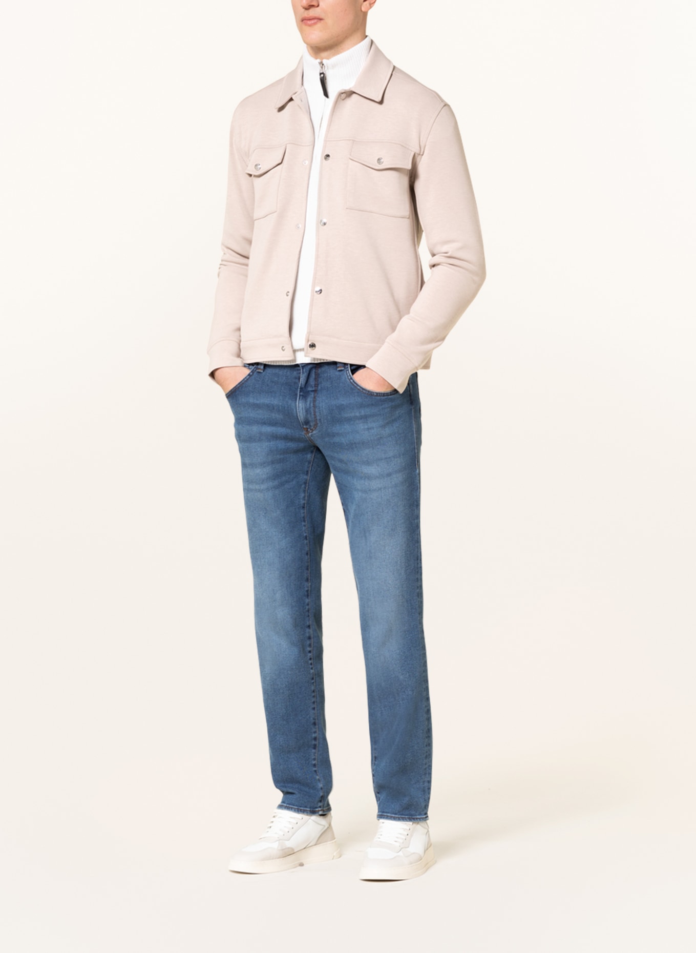 REISS Overshirt JERRY, Color: LIGHT BROWN (Image 2)