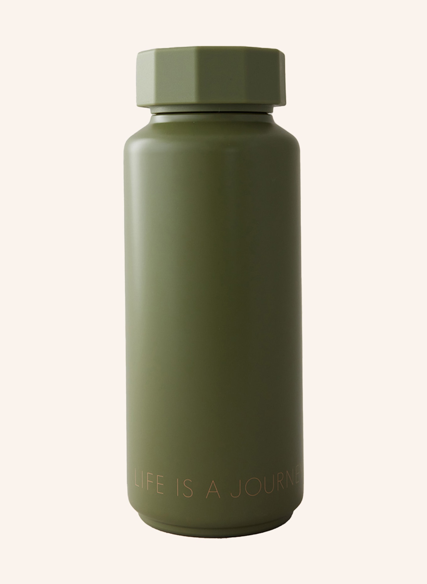 DESIGN LETTERS Insulated bottle GRNBLIFEIS, Color: OLIVE (Image 1)