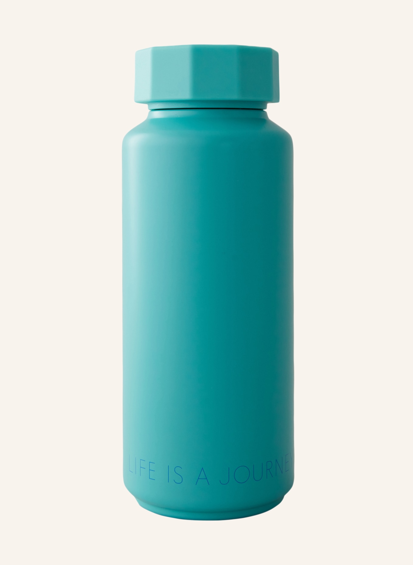 DESIGN LETTERS Insulated bottle GRNBLIFEIS, Color: TURQUOISE (Image 1)