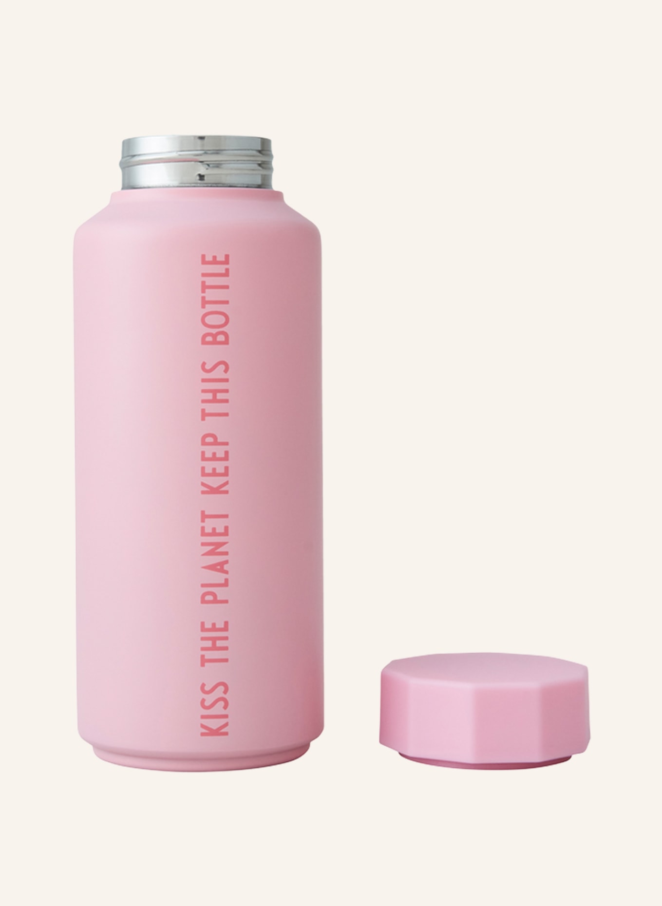 DESIGN LETTERS Isolierflasche GRNBLIFEIS, Farbe: PINK (Bild 2)