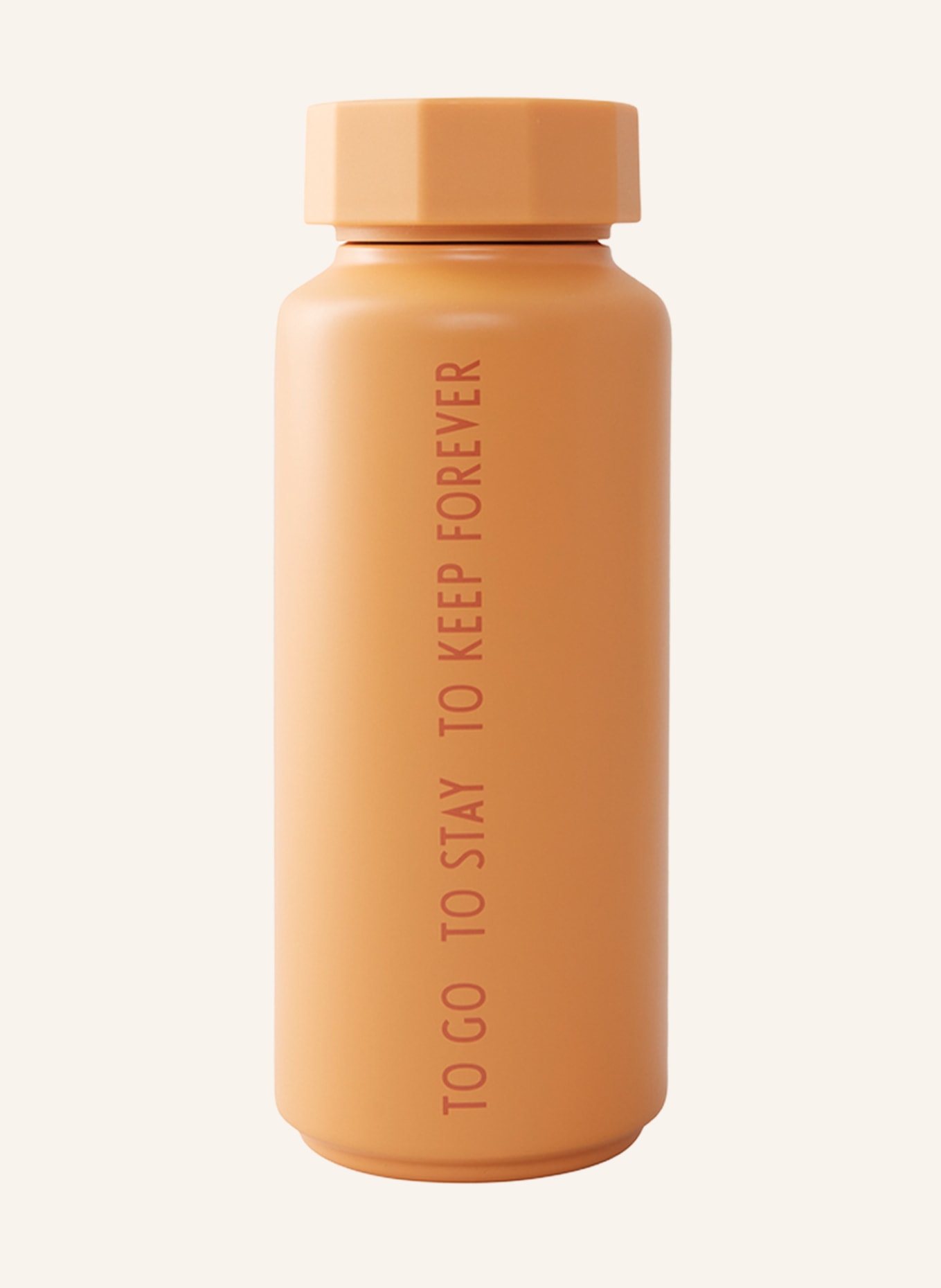 DESIGN LETTERS Isolierflasche GRNBLIFEIS, Farbe: ORANGE (Bild 1)