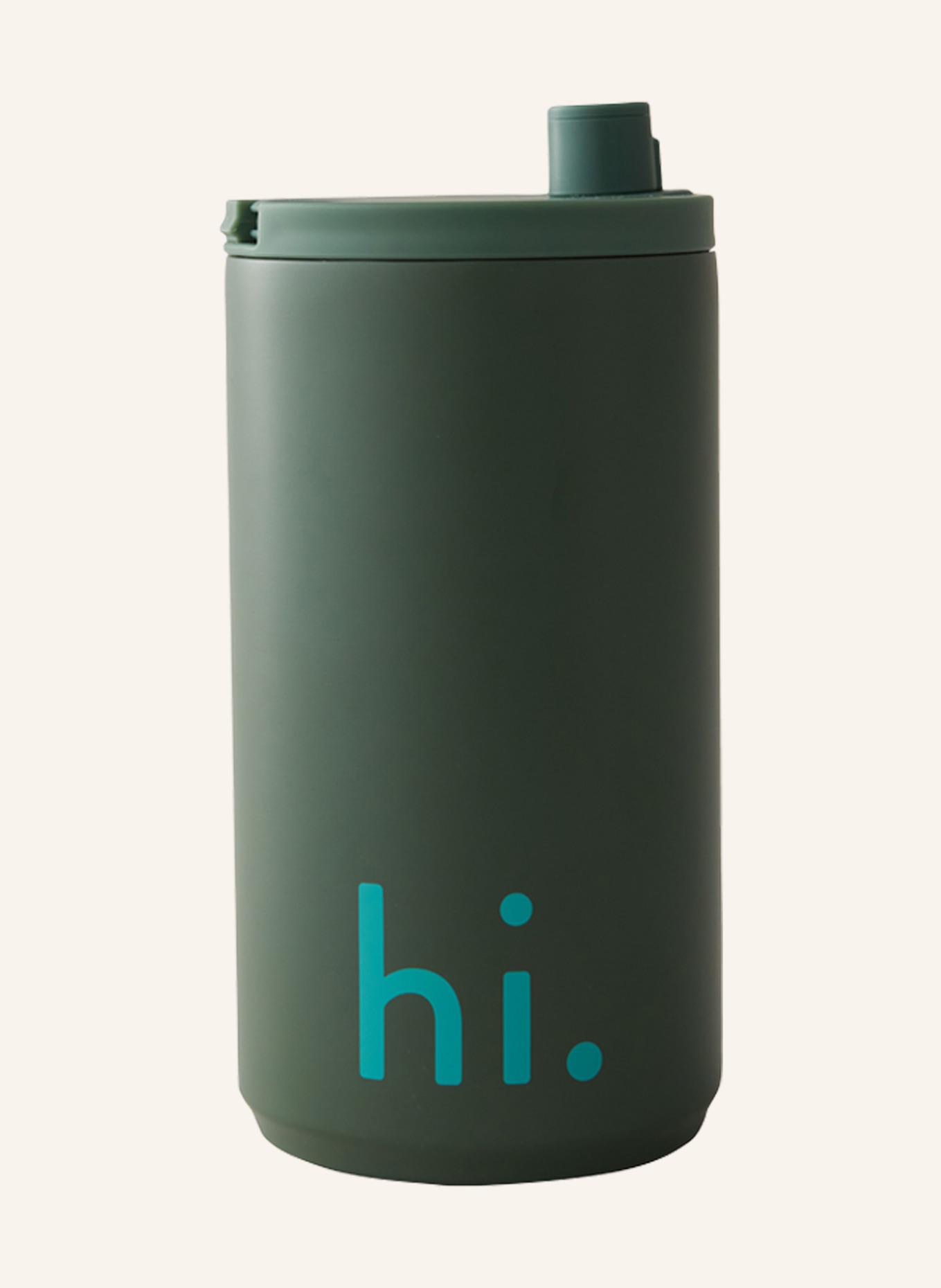 DESIGN LETTERS Thermos mug MOM, Color: DARK GREEN (Image 1)