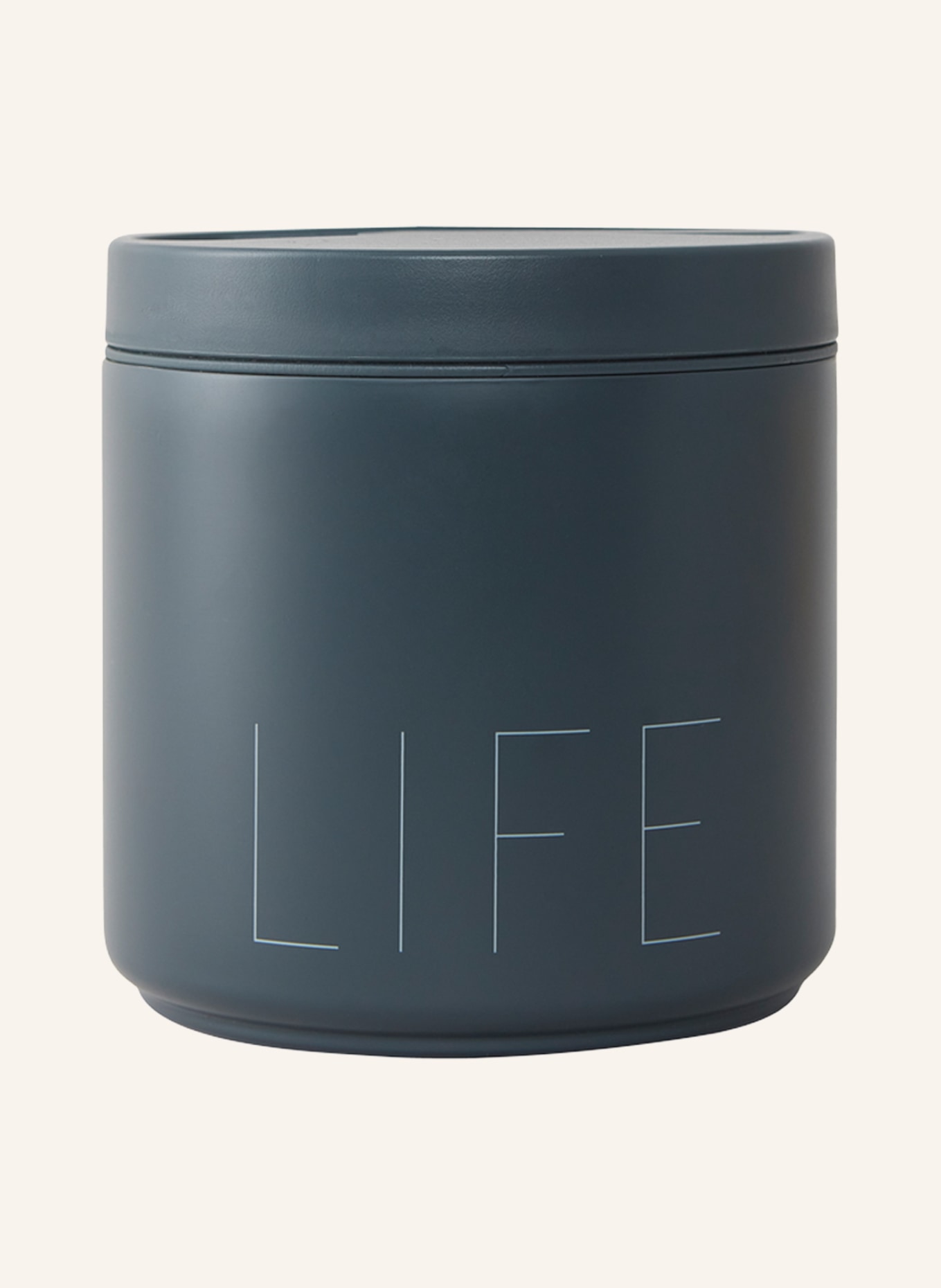 DESIGN LETTERS Thermo-Lunchbox LIFE, Farbe: DUNKELBLAU (Bild 1)