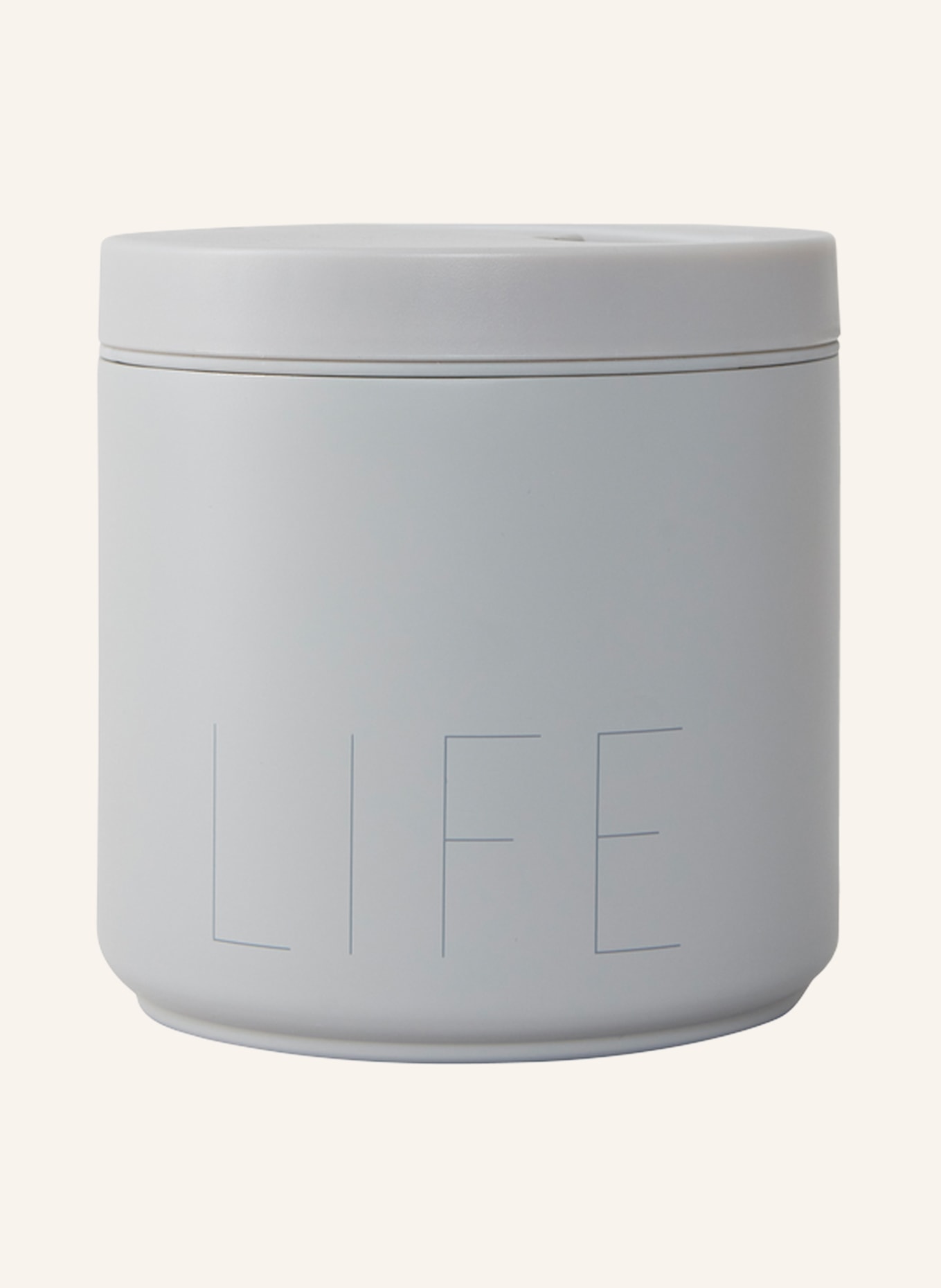 DESIGN LETTERS Thermo-Lunchbox LIFE, Farbe: GRAU (Bild 1)