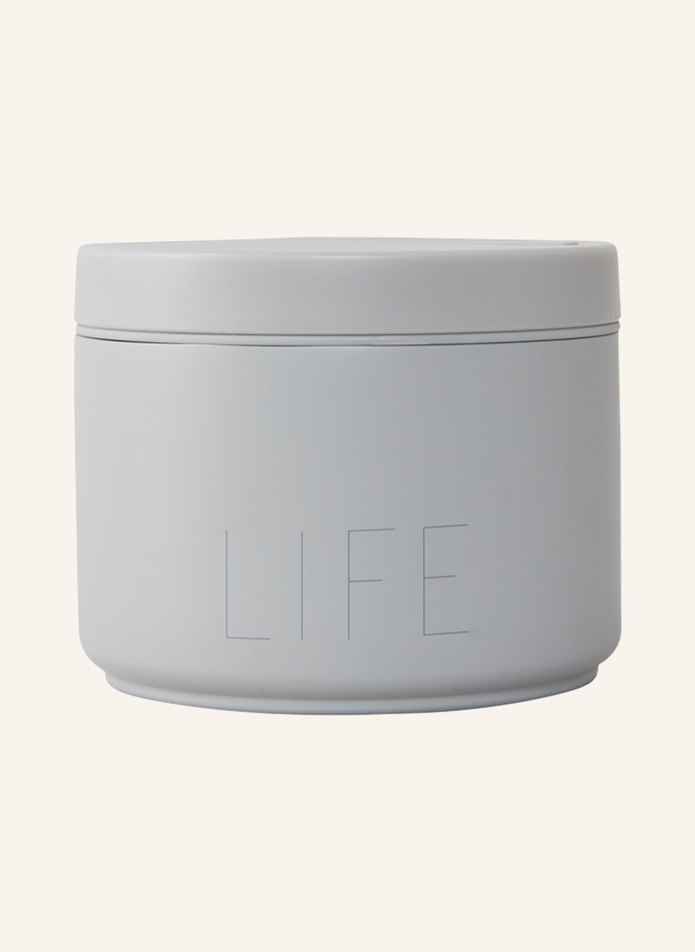 DESIGN LETTERS Thermo-Lunchbox LIFE, Farbe: HELLGRAU (Bild 1)