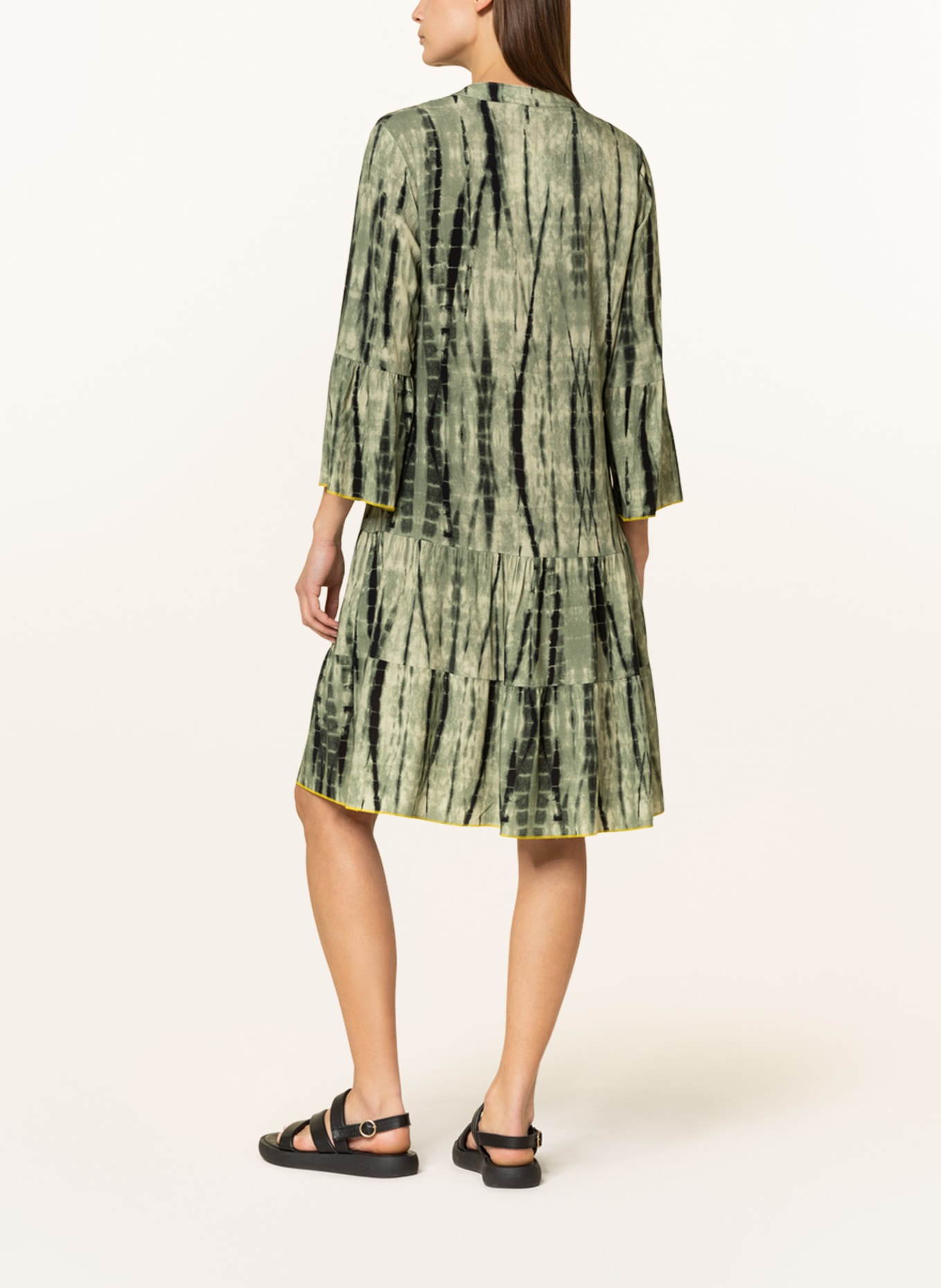 CARTOON Dress with 3/4 sleeves, Color: GREEN/ DARK GREEN/ LIGHT GREEN (Image 3)