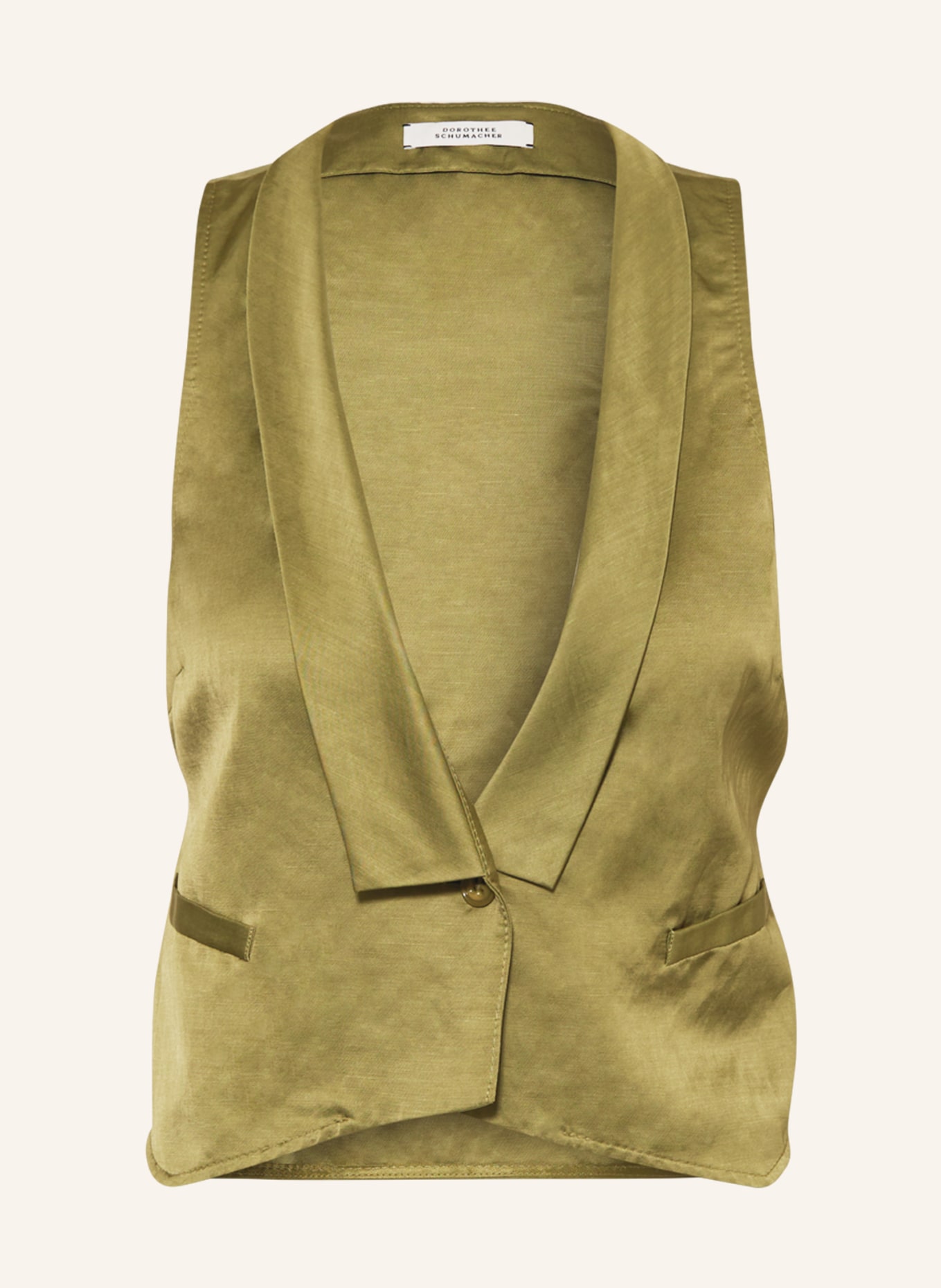 DOROTHEE SCHUMACHER Vest, Color: OLIVE (Image 1)