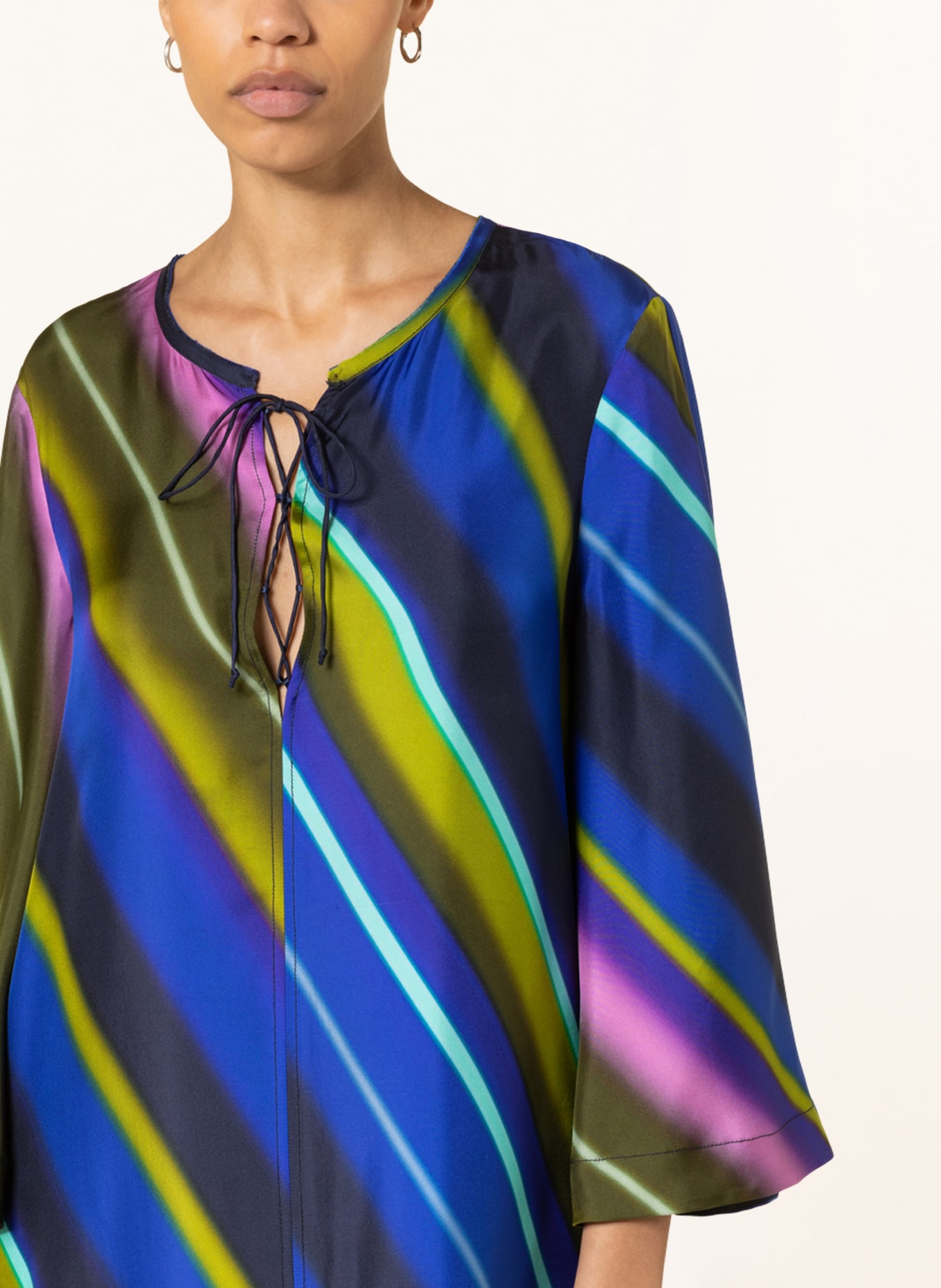 DOROTHEE SCHUMACHER Kaftan with 3/4 sleeves, Color: BLUE/ OLIVE/ TURQUOISE (Image 4)