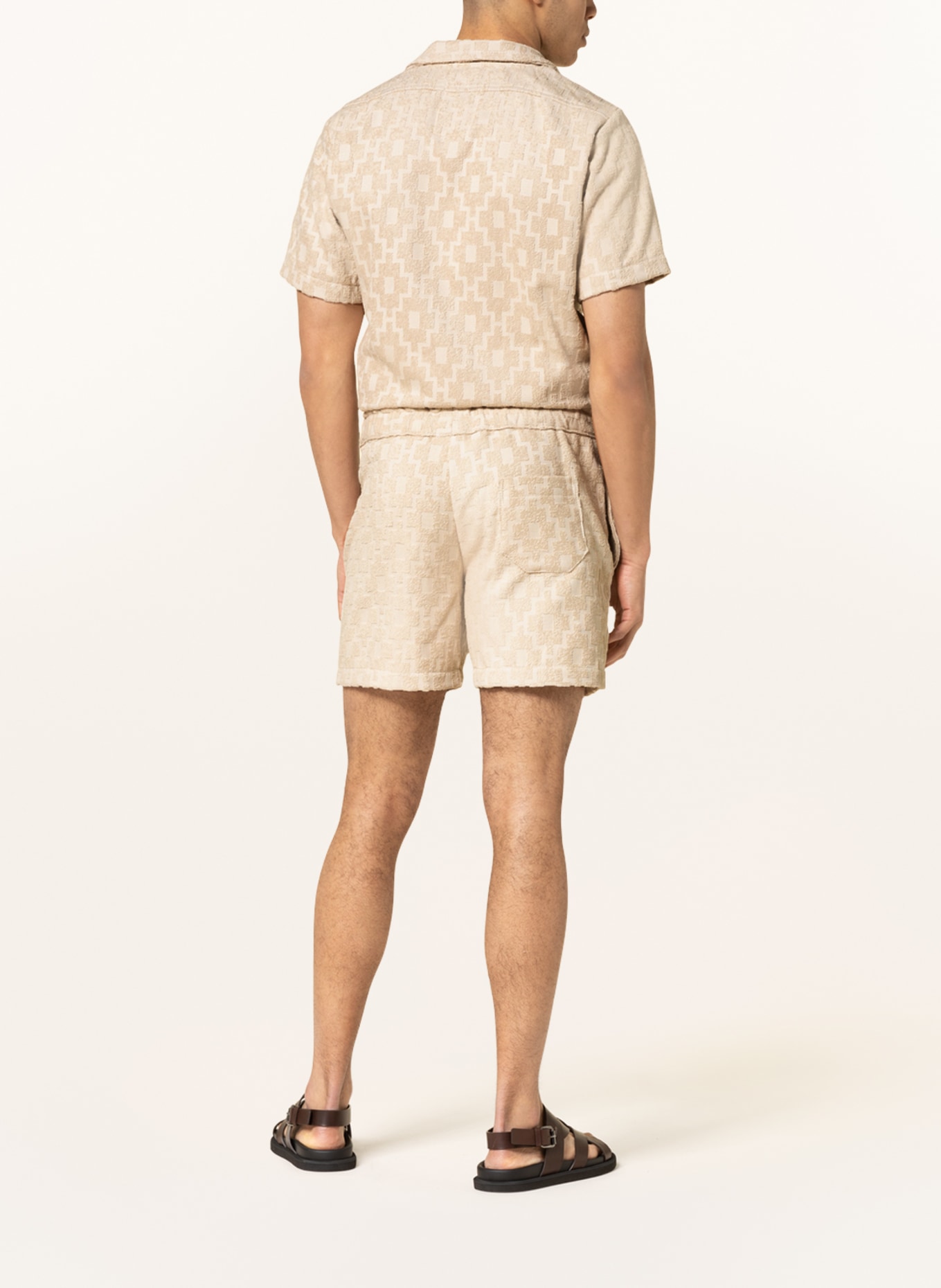 OAS Terry cloth shorts MACHU, Color: BEIGE (Image 3)