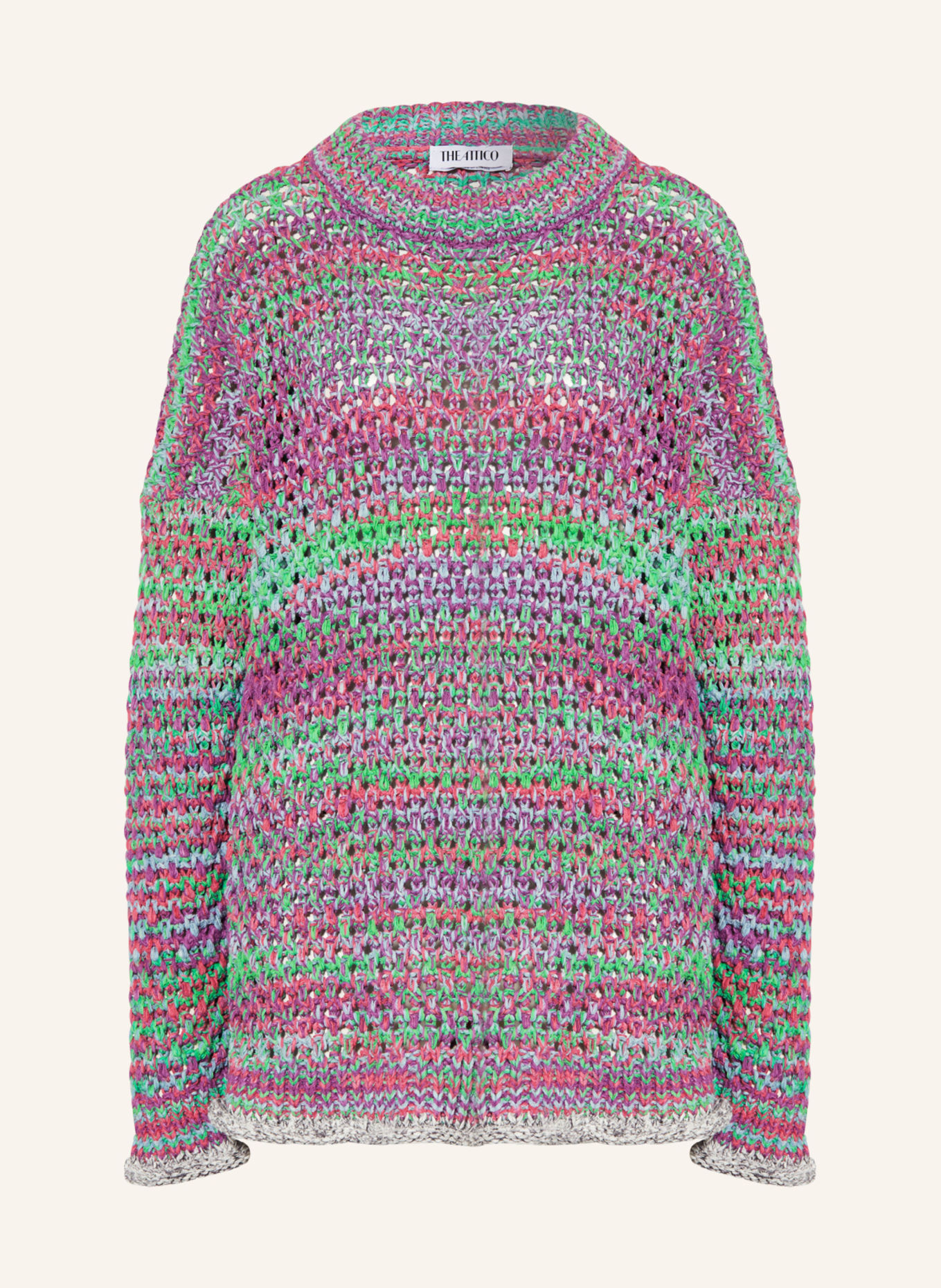 THE ATTICO Sweater, Color: LIGHT PURPLE/ PINK/ MINT (Image 1)