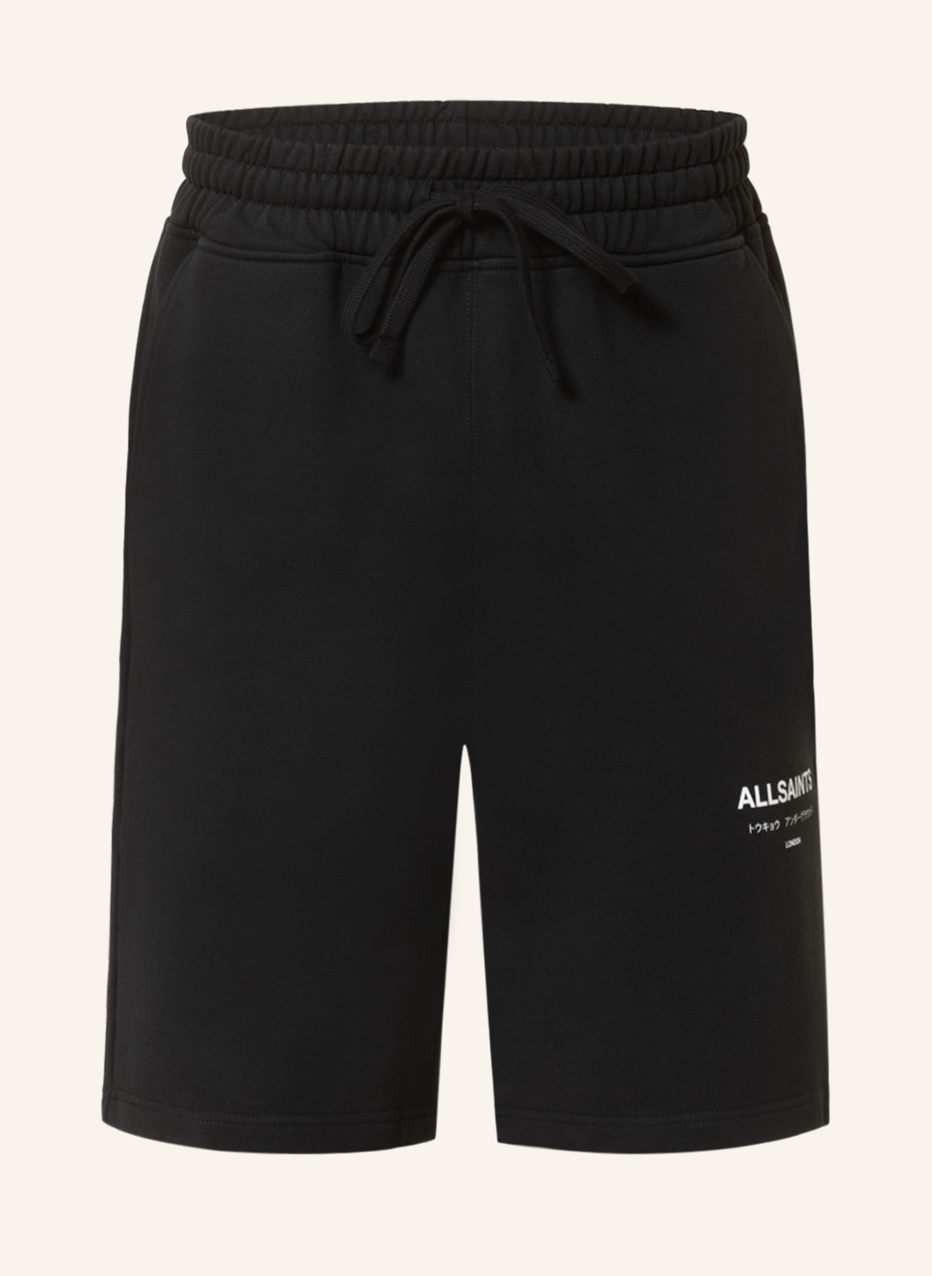 ALLSAINTS Sweat shorts UNDERGROUND, Color: BLACK (Image 1)
