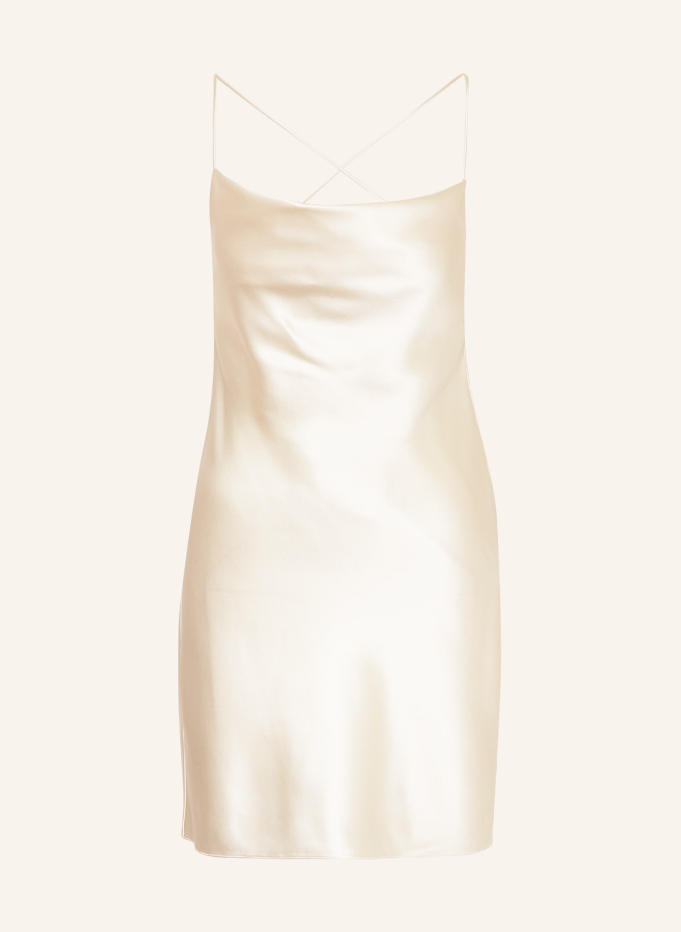 SAINT LAURENT Sukienka z jedwabiu, Kolor: KREMOWY (Obrazek 1)