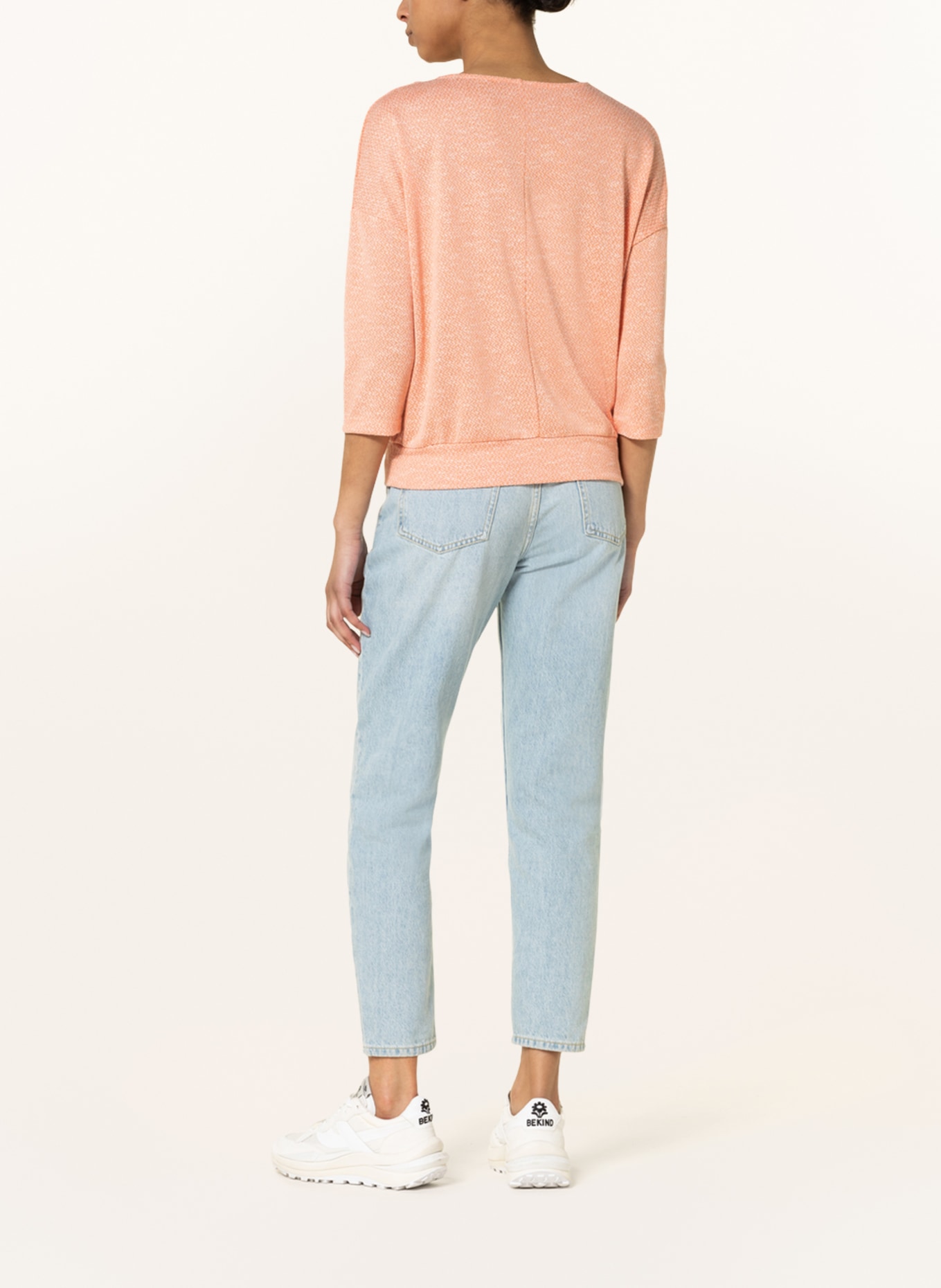 someday Knit shirt KETSU with 3/4 sleeve, Color: LIGHT ORANGE (Image 3)