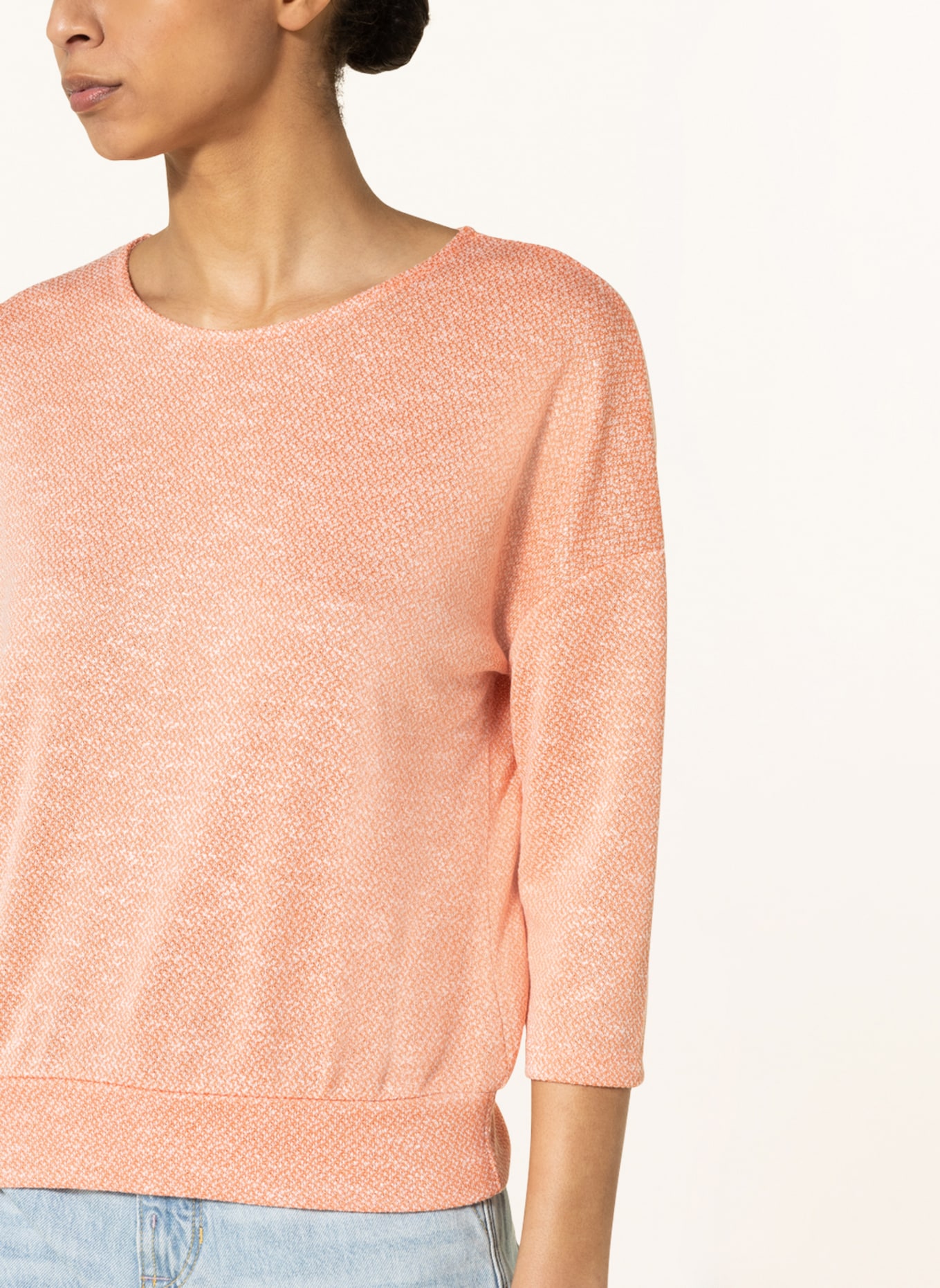 someday Knit shirt KETSU with 3/4 sleeve, Color: LIGHT ORANGE (Image 4)