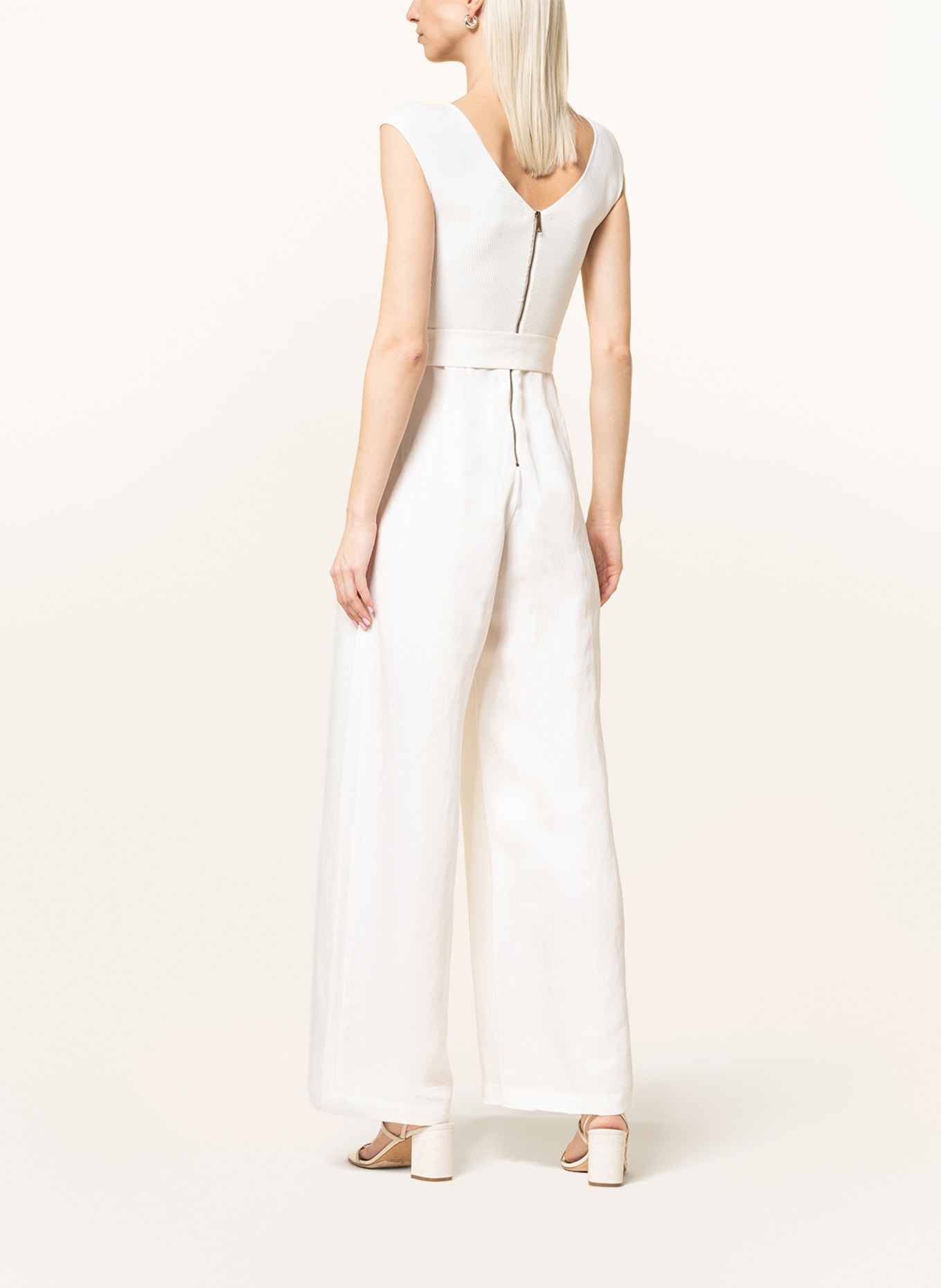 TED BAKER Jumpsuit TABBIAA in mixed materials, Color: WHITE (Image 3)