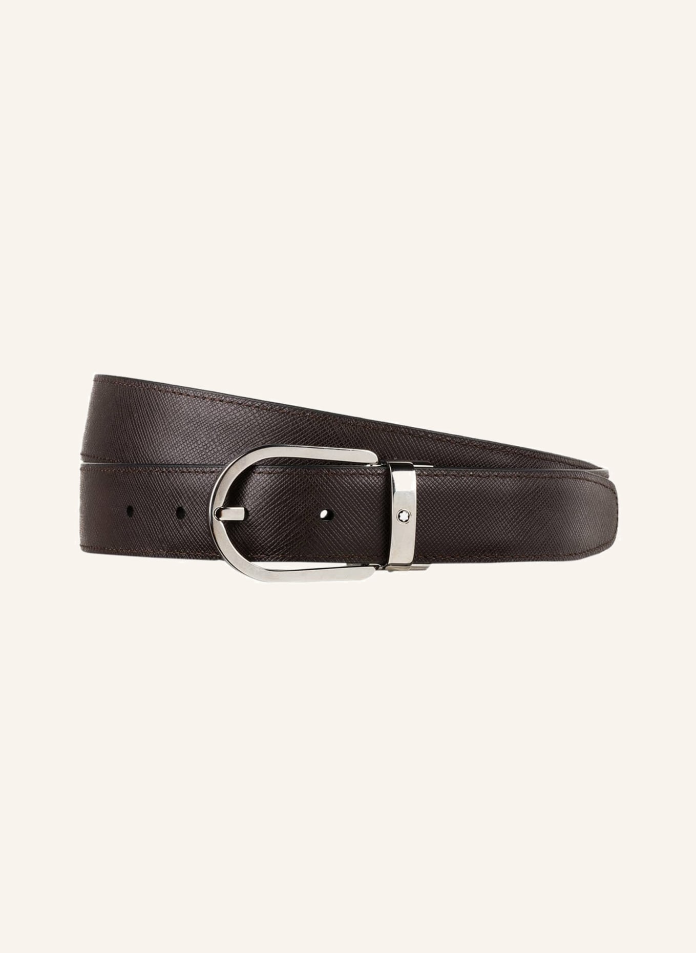 MONTBLANC Reversible belt, Color: BLACK/ DARK BROWN (Image 2)