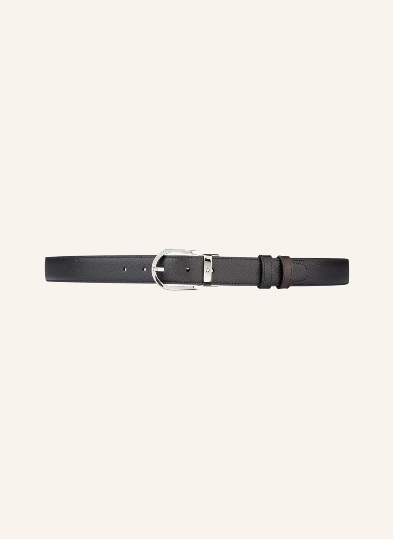 MONTBLANC Reversible belt, Color: BLACK/ DARK BROWN (Image 3)