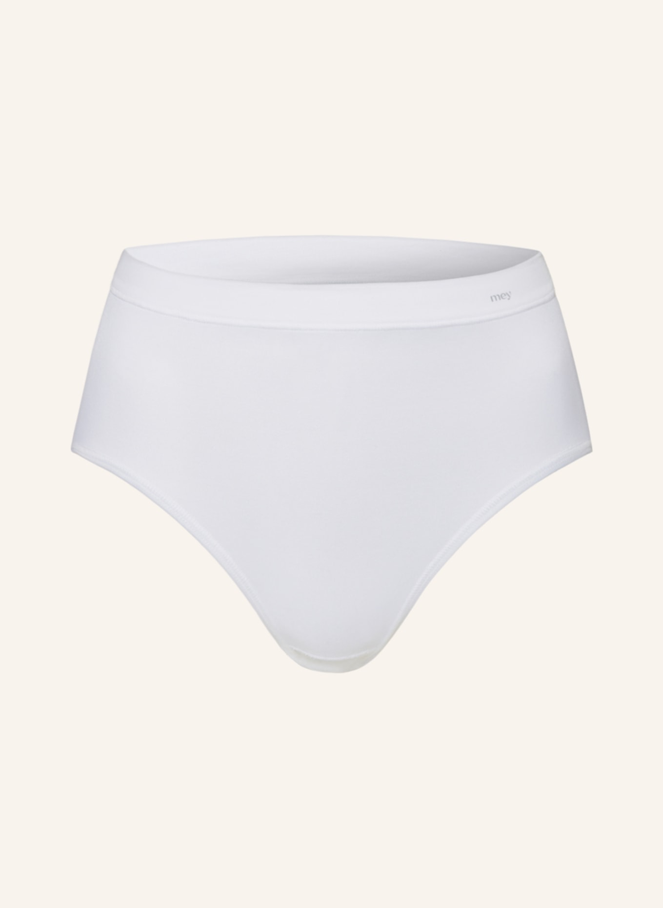 mey High-waisted brief series EMOTION, Color: WHITE (Image 1)