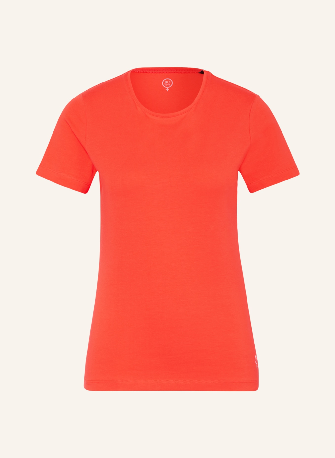 BOVIVA T-Shirt mit Schmucksteinen, Farbe: HELLROT (Bild 1)