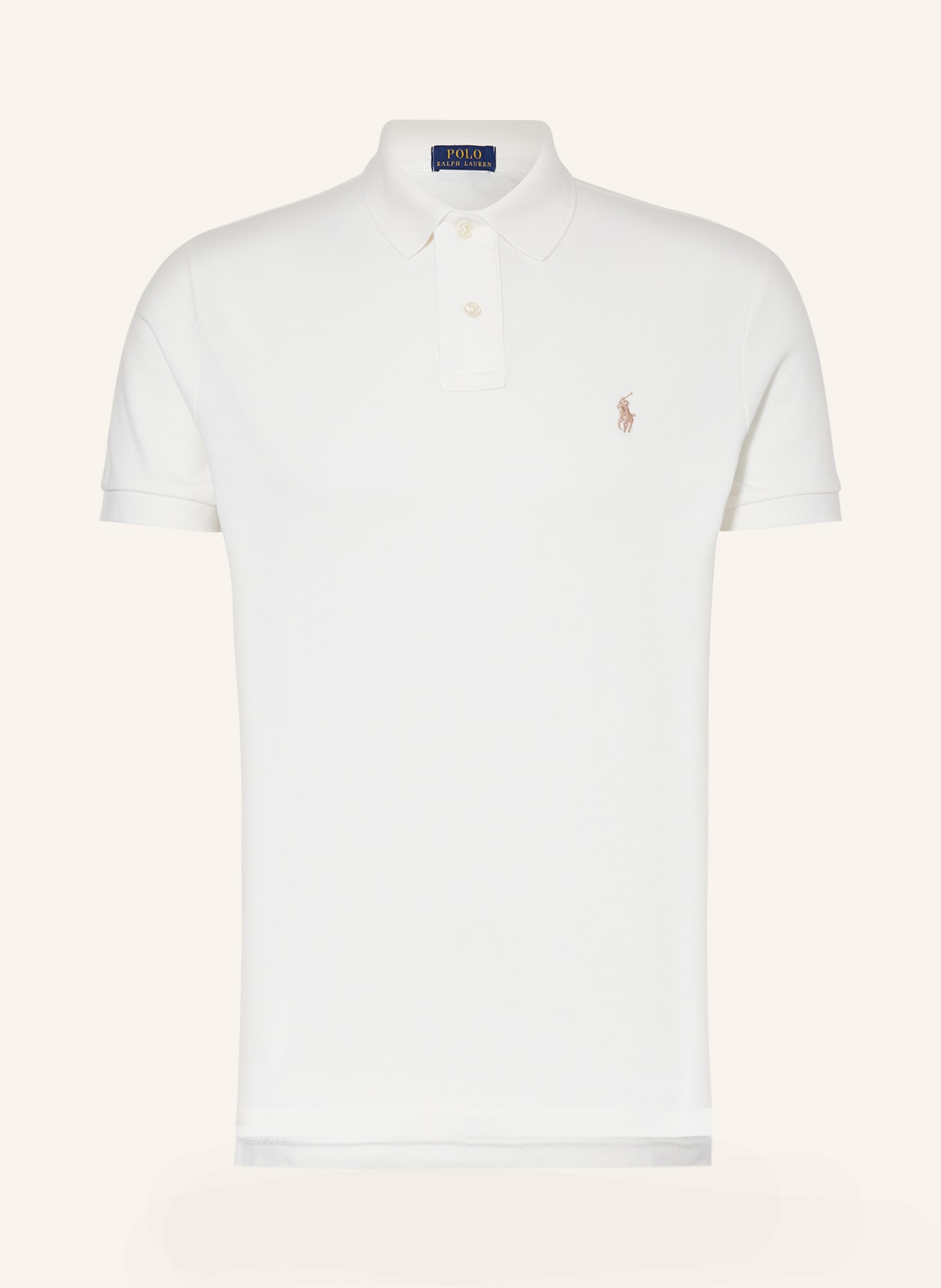 POLO RALPH LAUREN Piqué polo shirt custom slim fit , Color: WHITE(Image null)