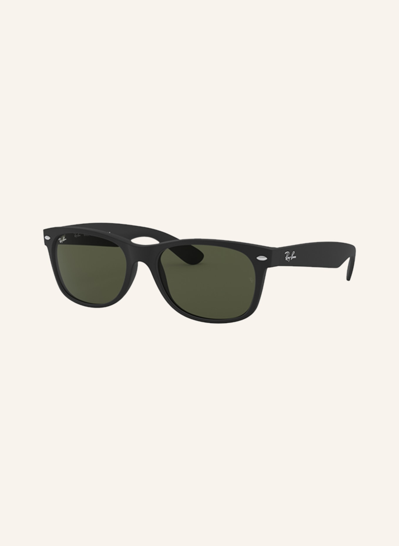 Ray-Ban Sonnenbrille RB2132 NEW WAYFARER: 622/55 - SCHWARZ/ GRÜN