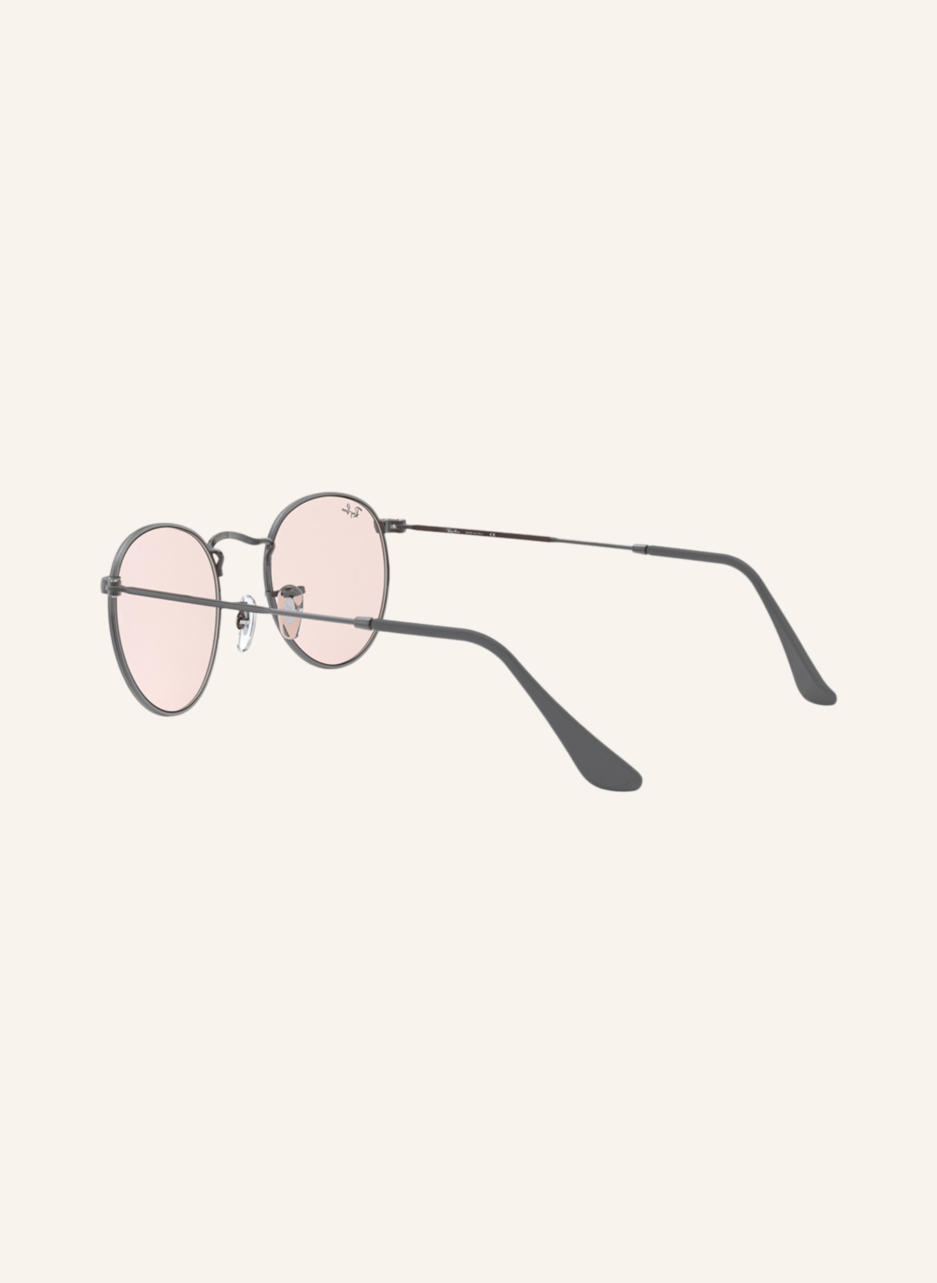 Ray-Ban Sunglasses RB3447 ROUND, Color: 004/T5 - DARK GRAY/LIGHT PINK (Image 4)