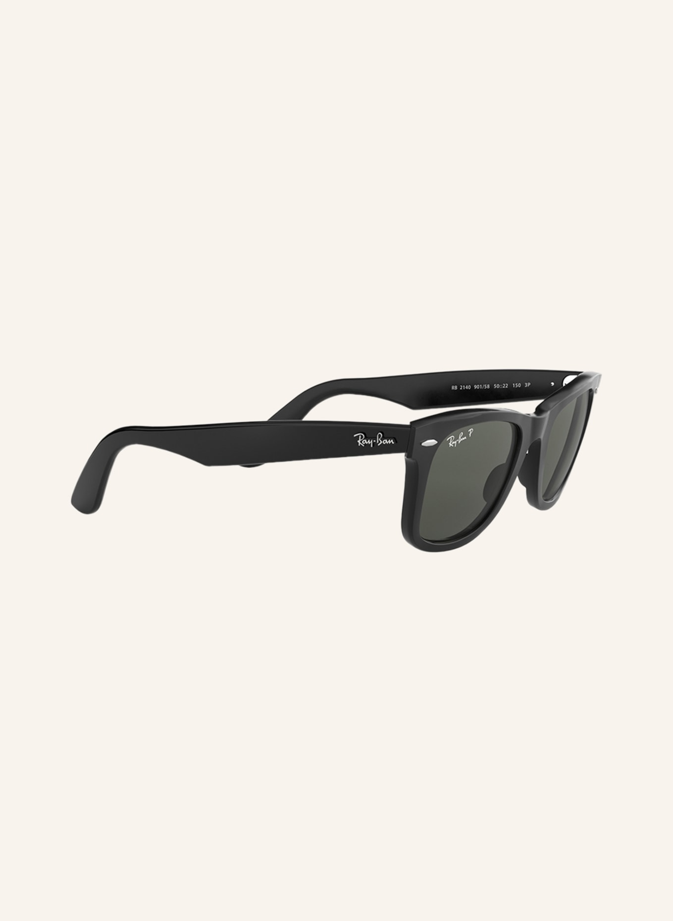 Ray-Ban Sunglasses RB2140 , Color: 901/58 - BLACK/GREEN POLARIZED (Image 3)