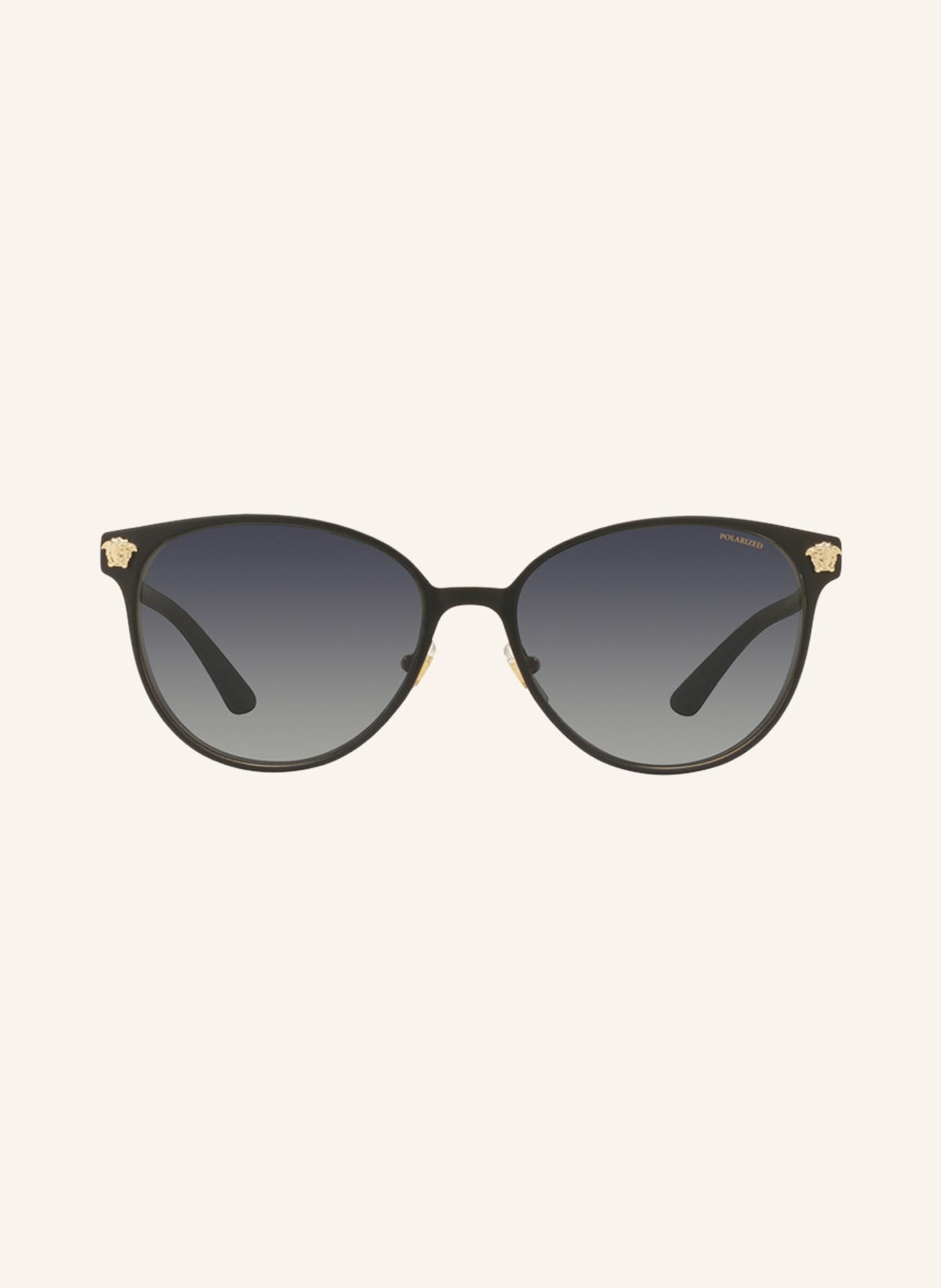 VERSACE Sonnenbrille VE2168: 1377T3 - SCHWARZ/ GRAU POLARISIERT