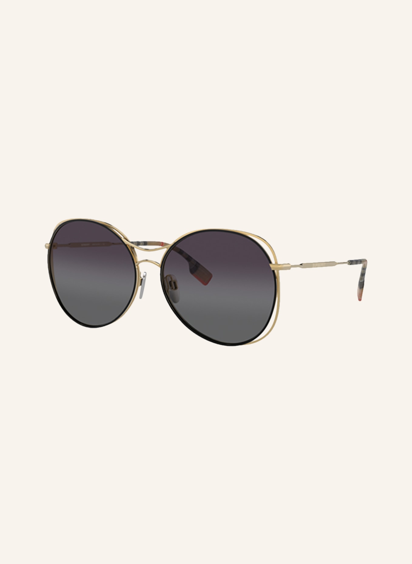 BURBERRY Sunglasses BE3105 , Color: 10178G - GOLD/ DARK GRAY GRADIENT (Image 1)