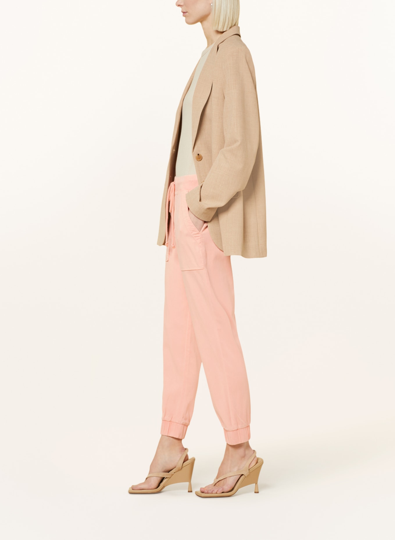 bella dahl Pants in jogger style, Color: SALMON (Image 4)