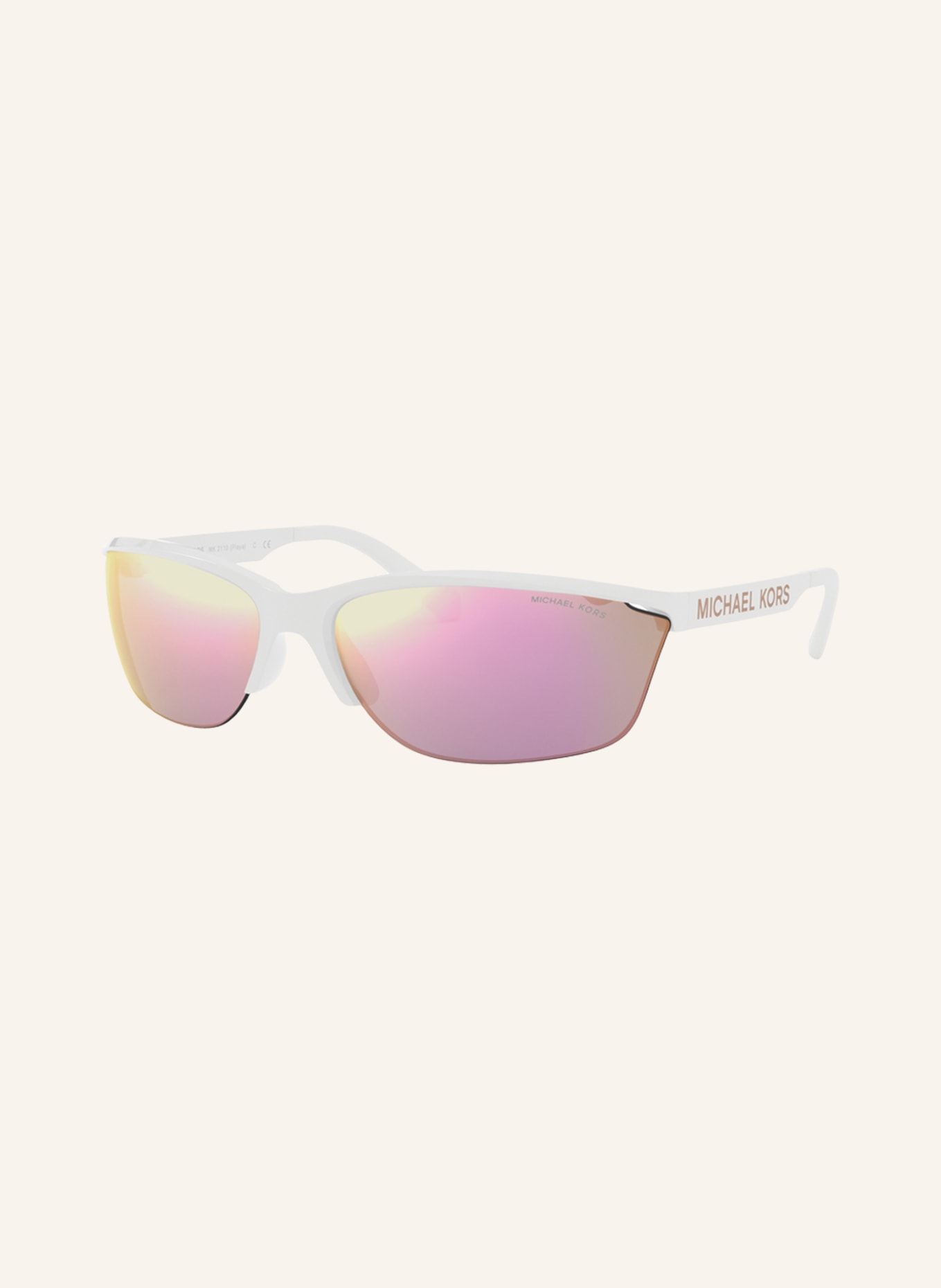 MICHAEL KORS Sonnenbrille MK2110 , Farbe: 30994Z  - WEISS/ PINK VERSPIEGELT (Bild 1)