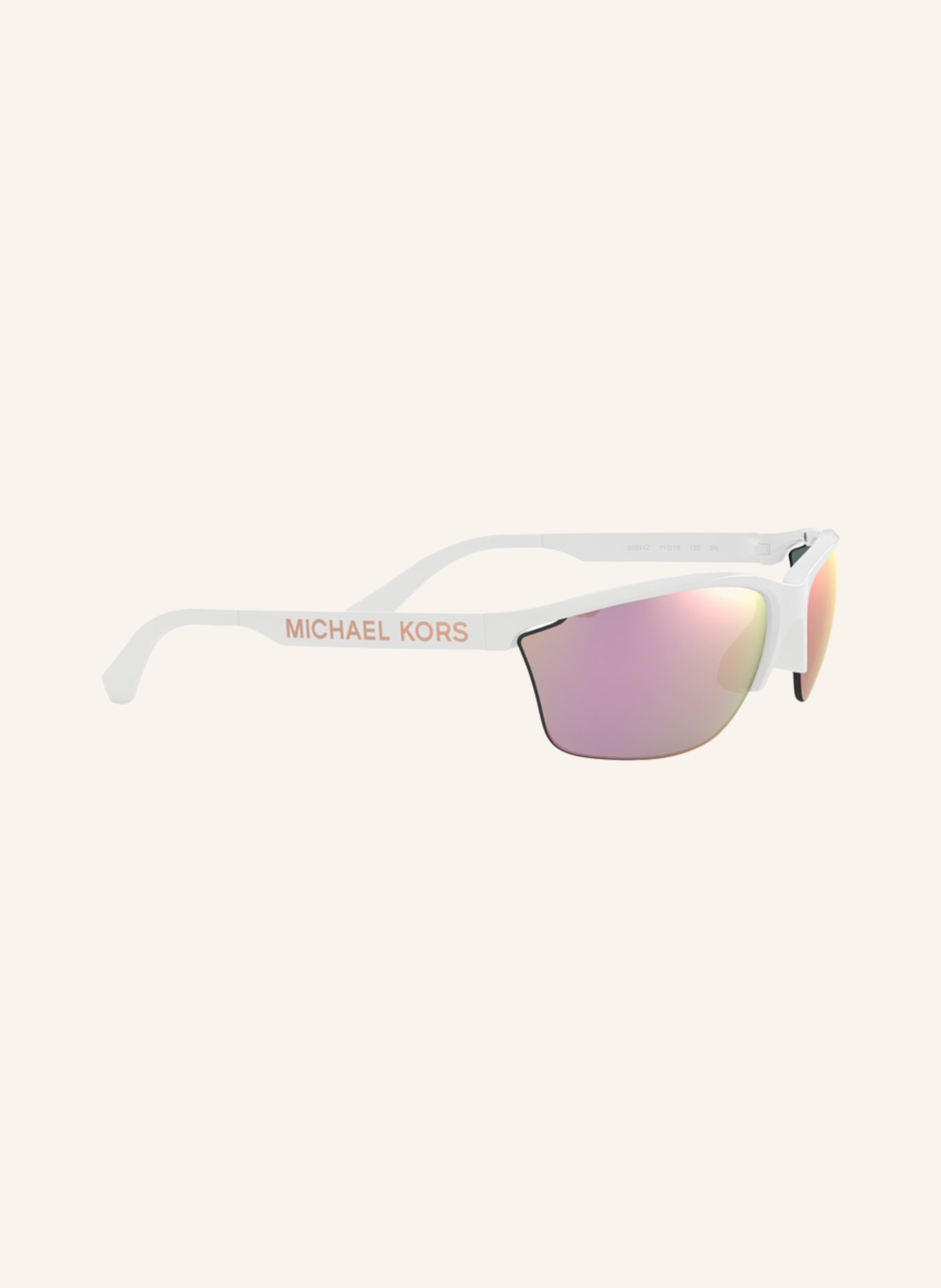 MICHAEL KORS Sonnenbrille MK2110 , Farbe: 30994Z  - WEISS/ PINK VERSPIEGELT (Bild 3)