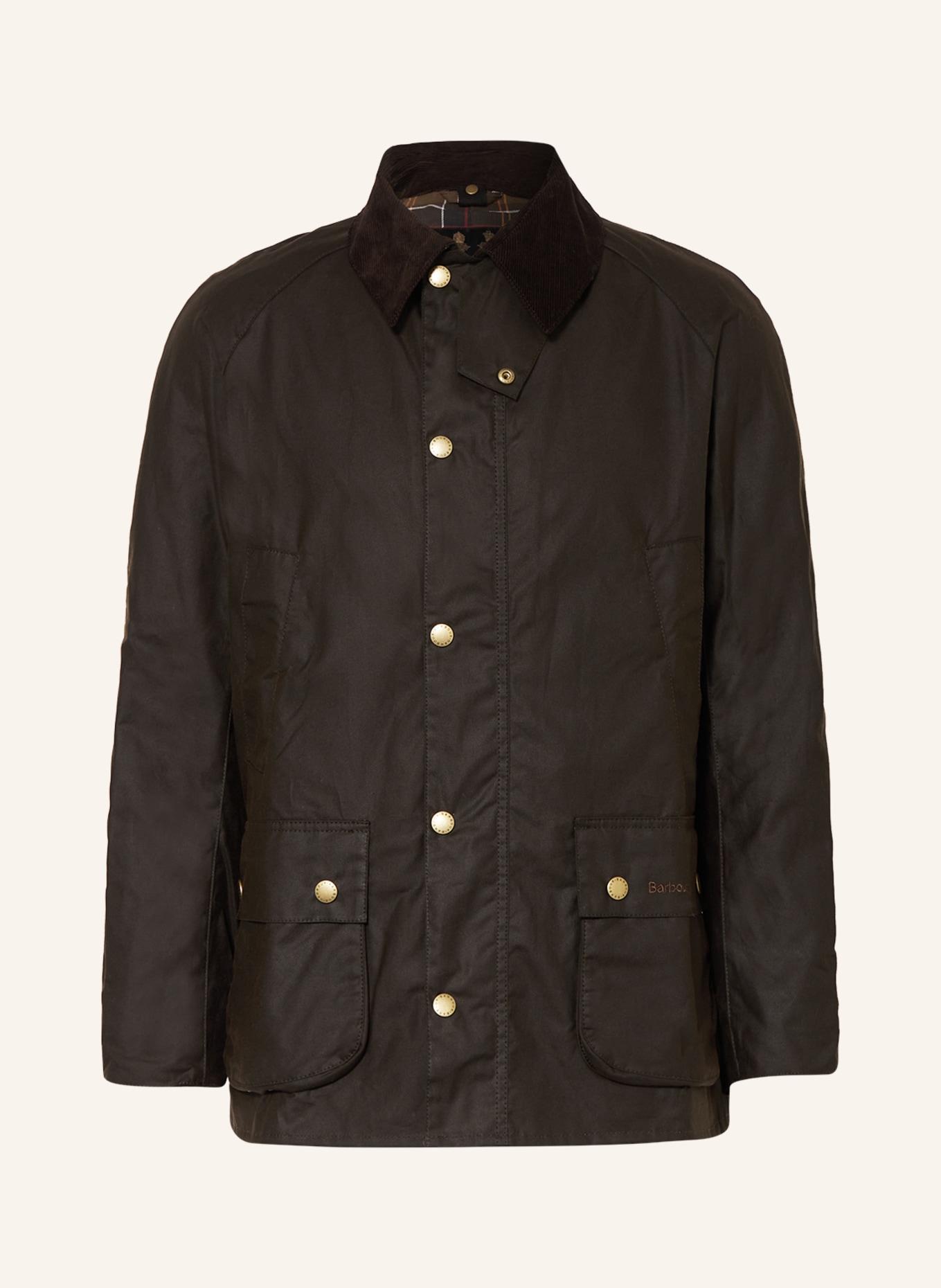 Barbour Field jacket ASHBY WAX, Color: DARK BROWN (Image 1)