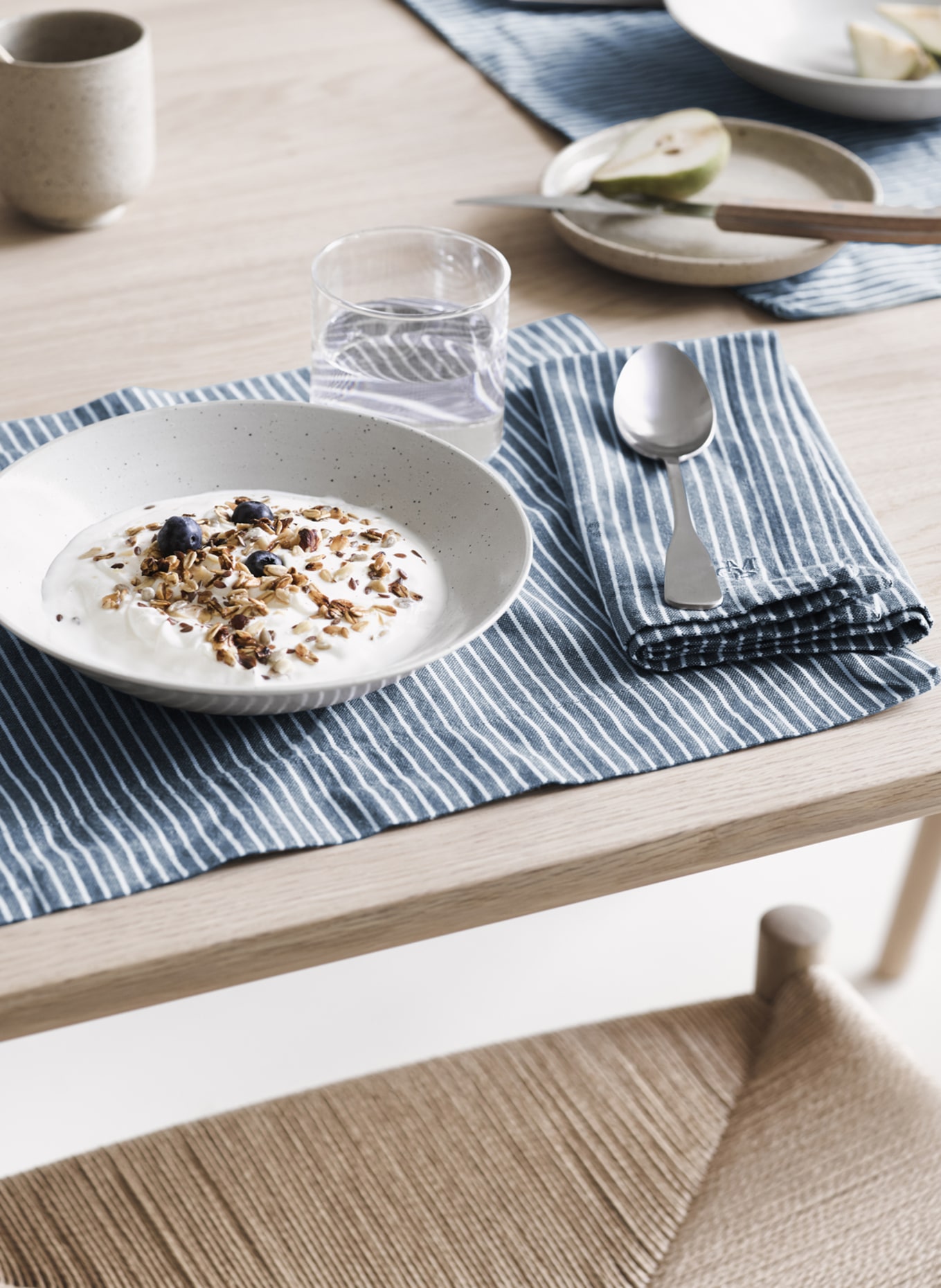 Marc O'Polo Placemats TENTSTRA, Color: BLUE GRAY/ WHITE (Image 2)