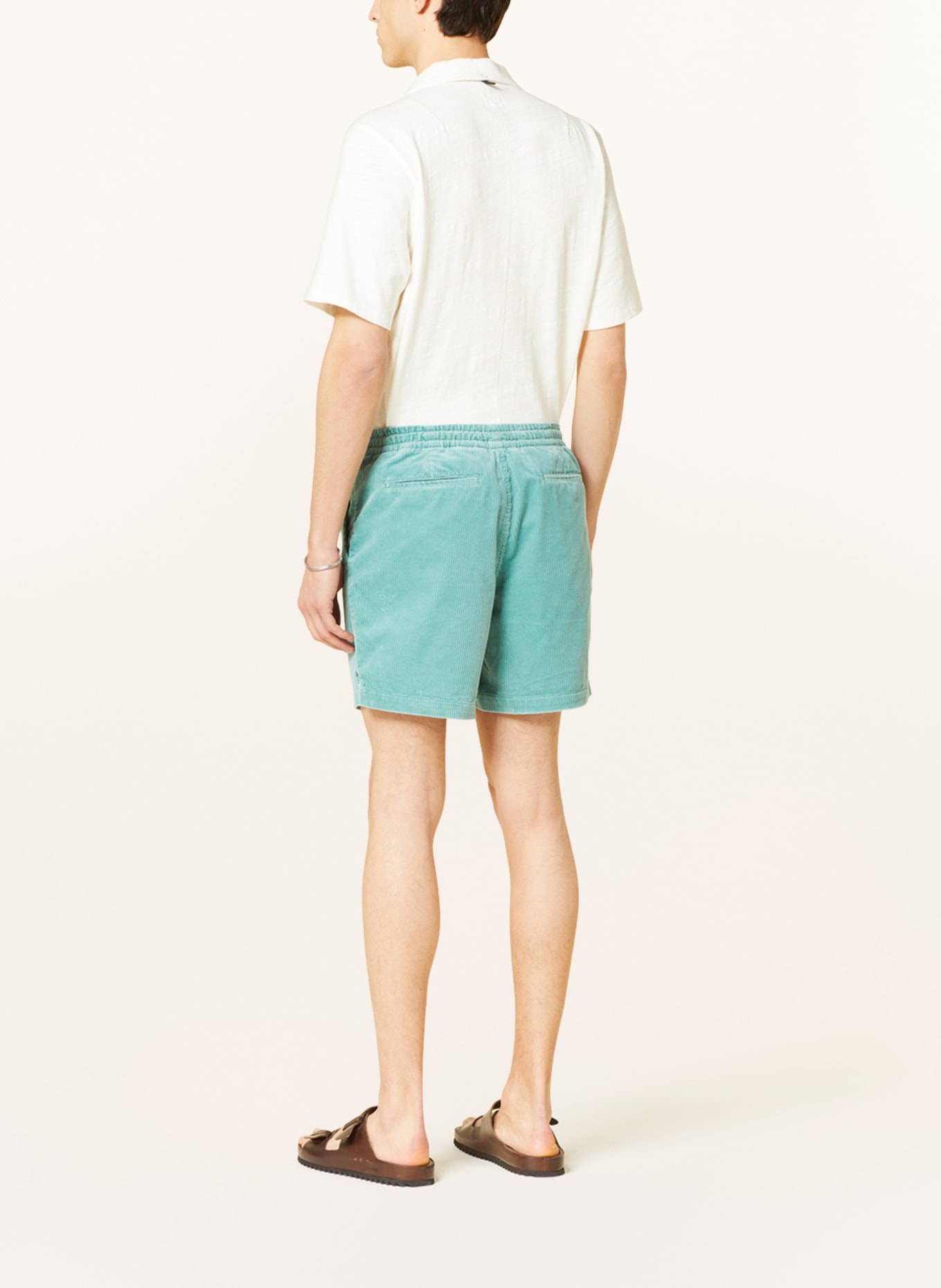 POLO RALPH LAUREN Cord-Shorts Classic Fit, Farbe: GRÜN (Bild 3)