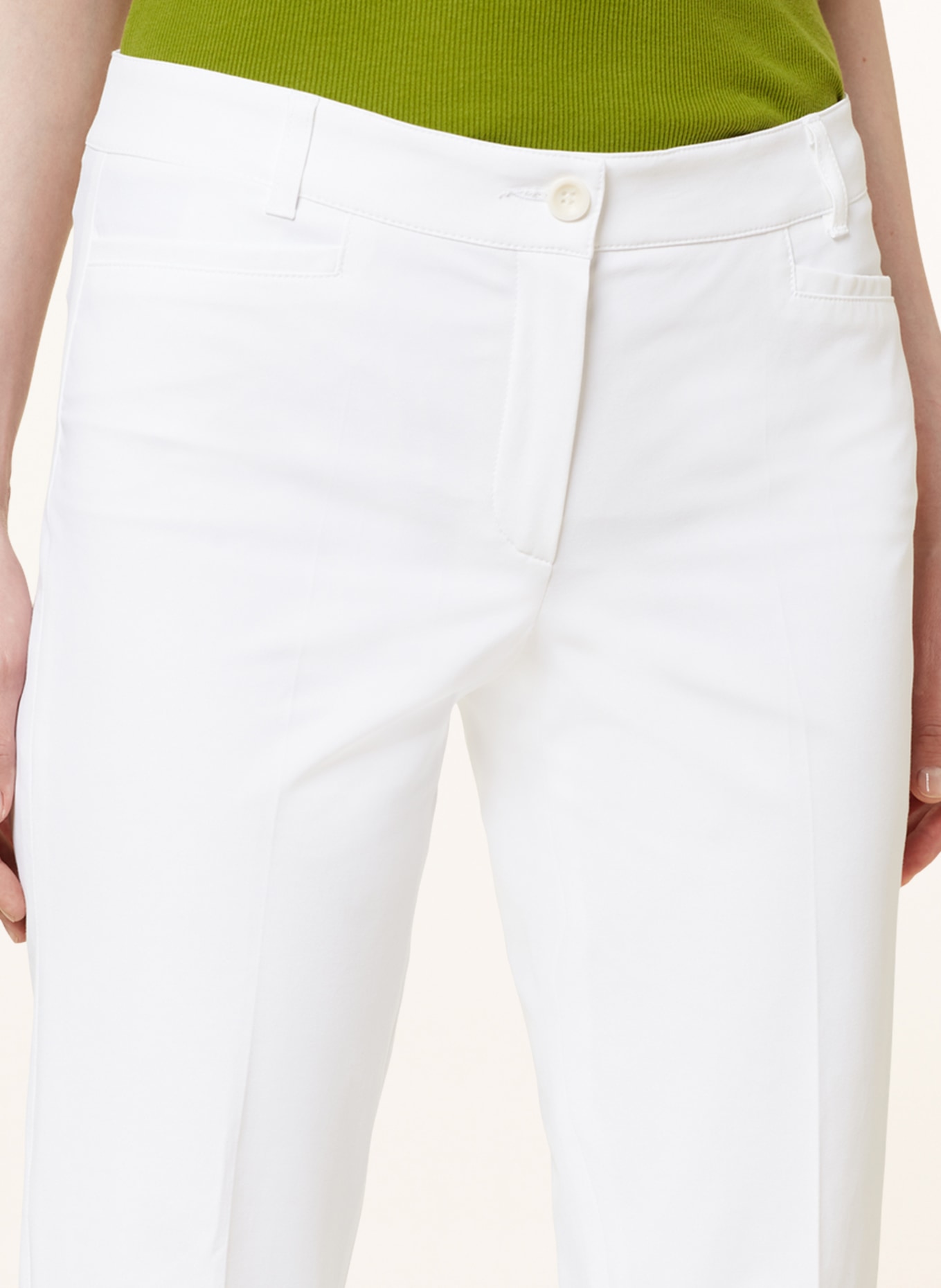 RAFFAELLO ROSSI 7/8 trousers UTE, Color: WHITE (Image 5)