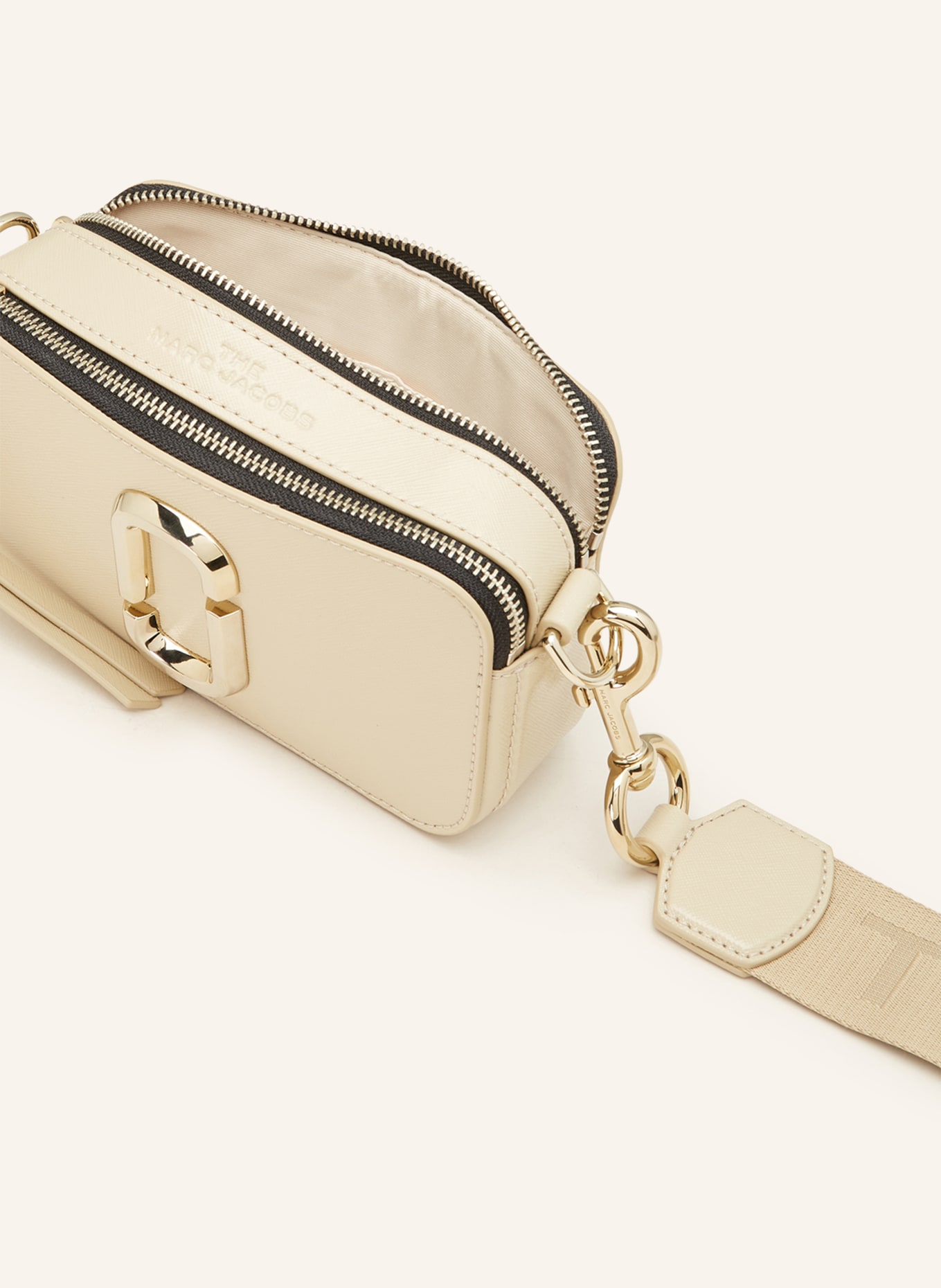 MARC JACOBS Saffiano-Umhängetasche SNAPSHOT DTM: KHAKI