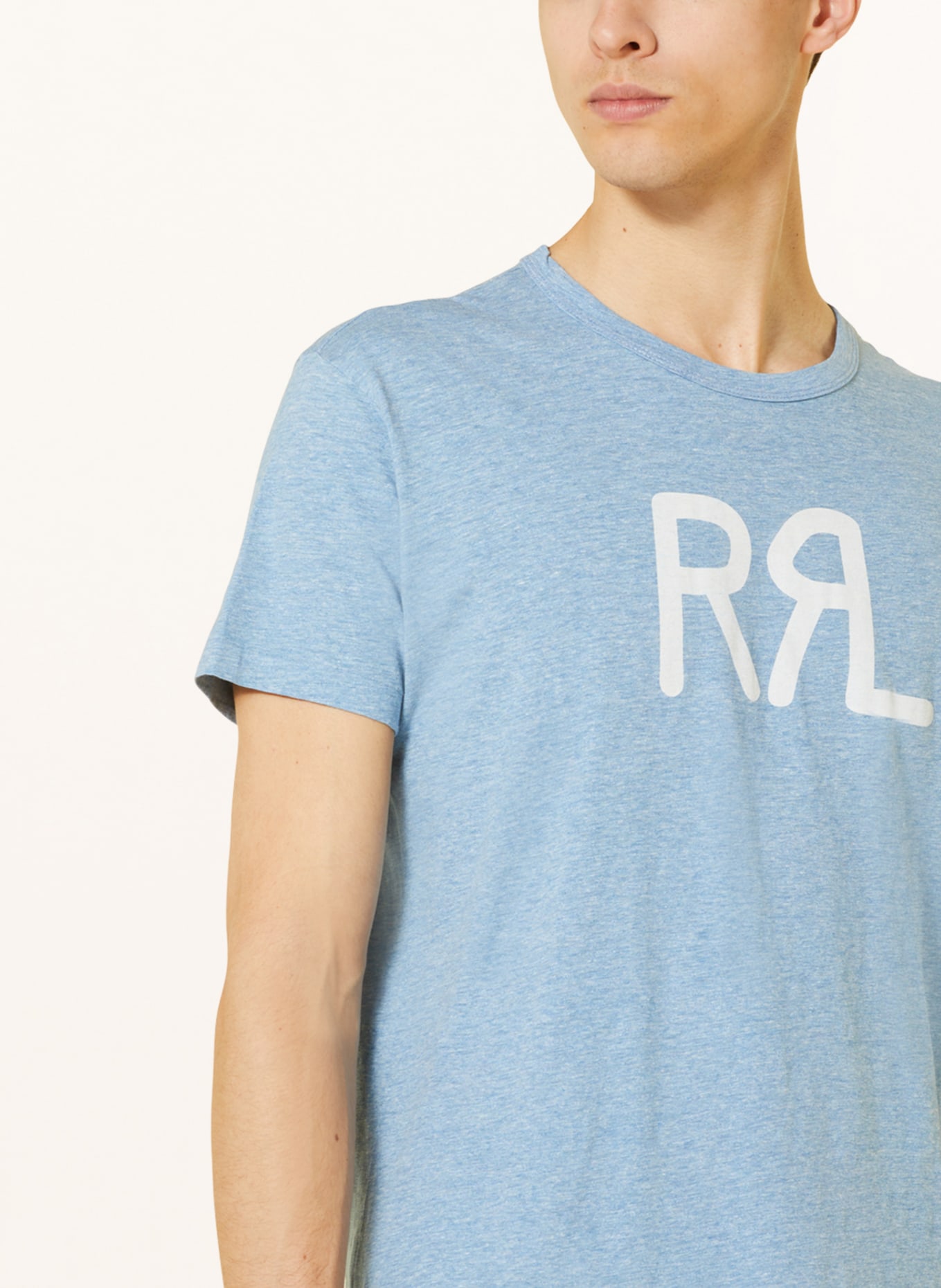 RRL T-shirt, Kolor: JASNONIEBIESKI (Obrazek 4)