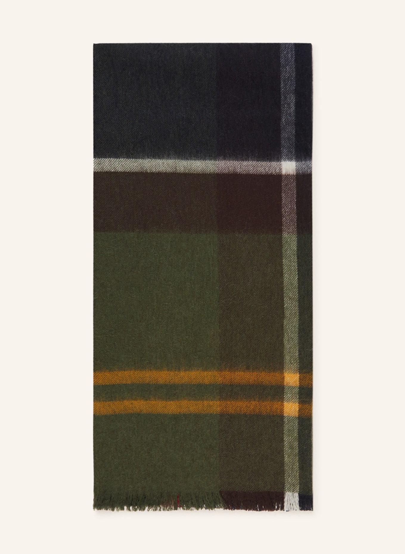 Barbour Scarf , Color: DARK GREEN/ BLACK/ RED (Image 1)
