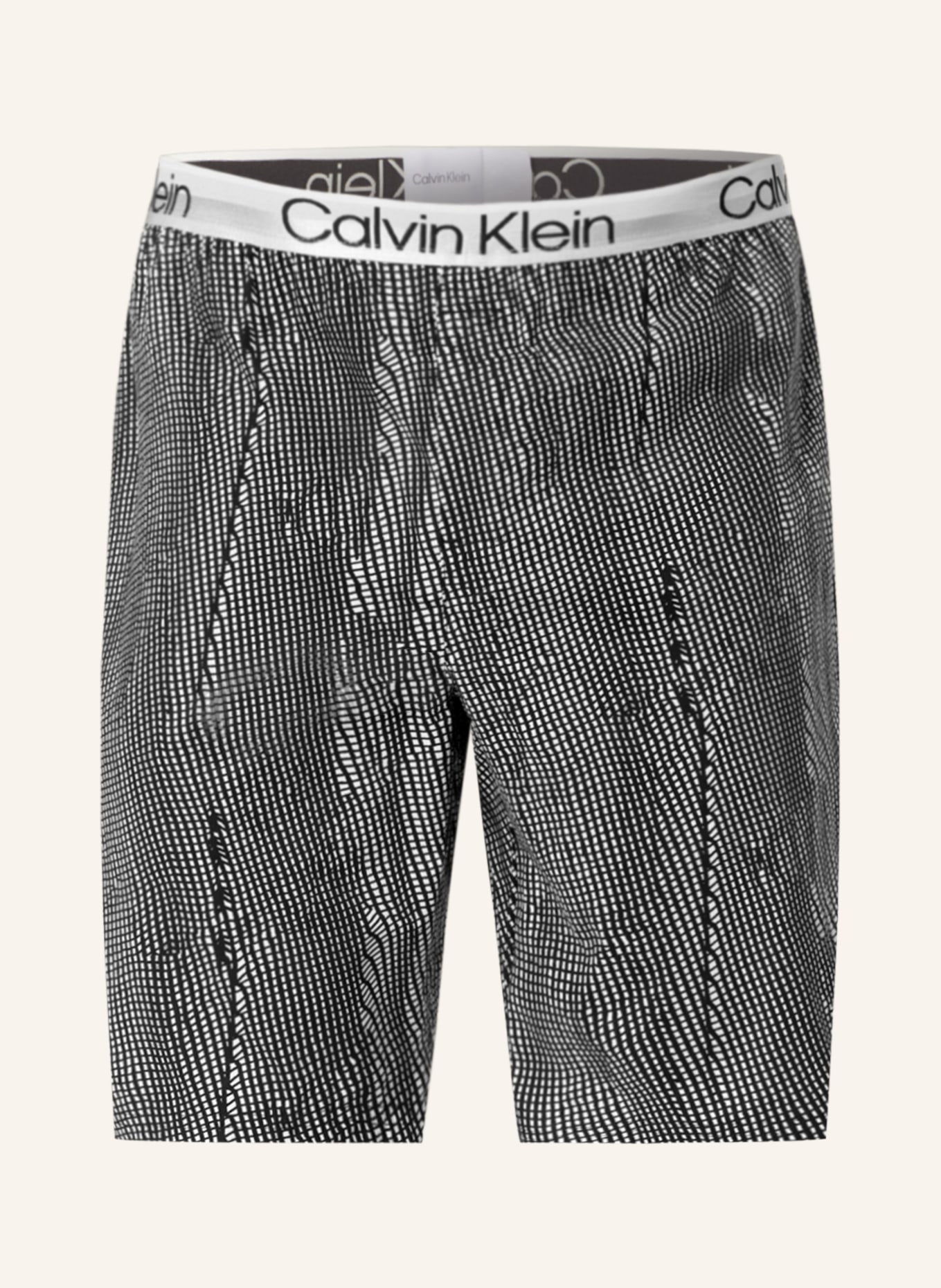 Calvin Klein Pajama shorts MODERN STRUCTURE, Color: LIGHT GRAY/ BLACK (Image 1)